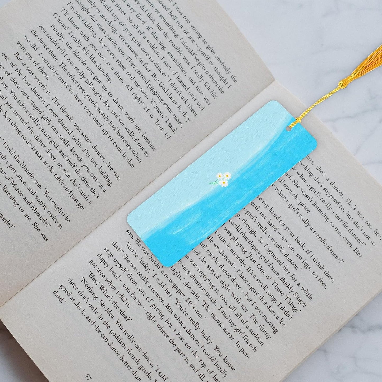 100 Set Blank Bookmarks with Colorful Tassels, White Cardstock Bookmarks Bulk, Craft Paper Book Marks for DIY Projects and Gifts Tags, 5.5 x 2 Inch