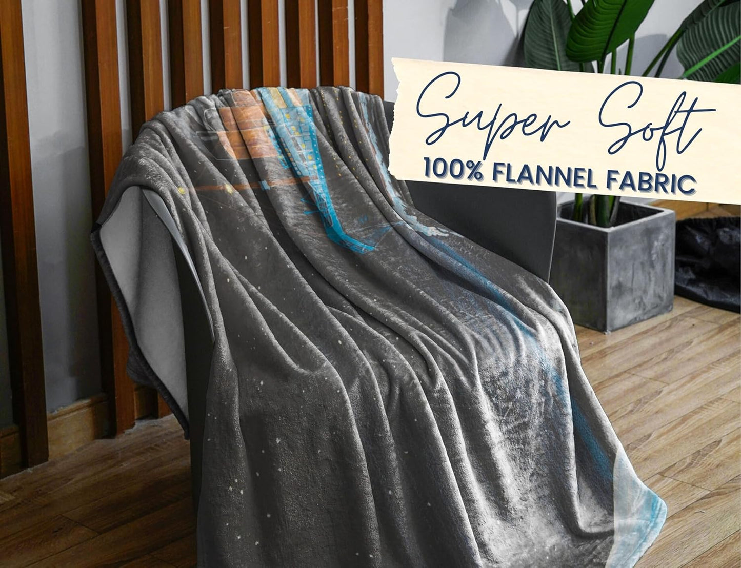 Titanic Gifts Bed Flannel Plush Blankets, Gifts for Titanic Lovers on Birthday, Christmas, 50"x 65"