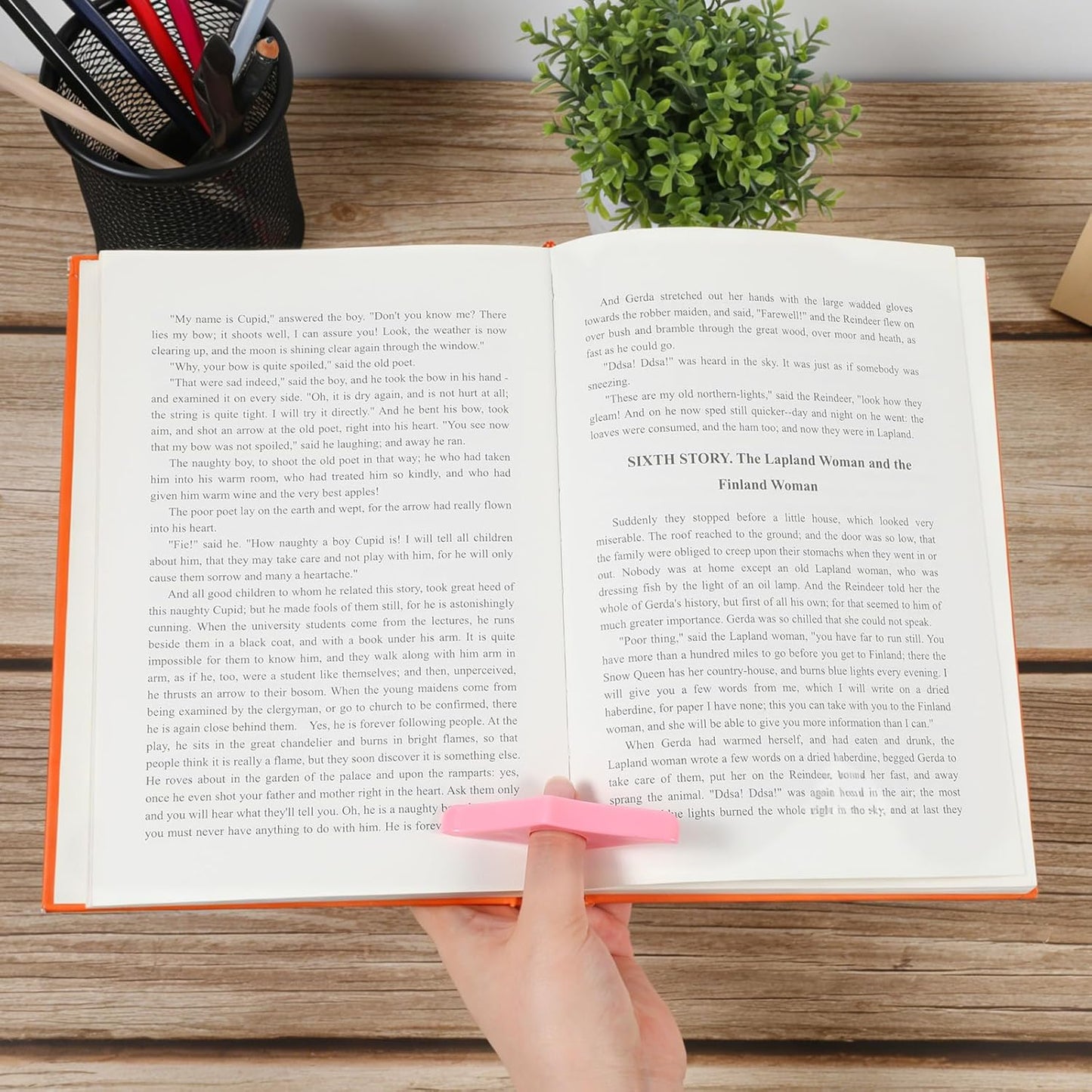 6 PCS Thumb Page Holders for Reading Book Page Holder Book Finger Holder Reading Accessories for Books Lovers Literary