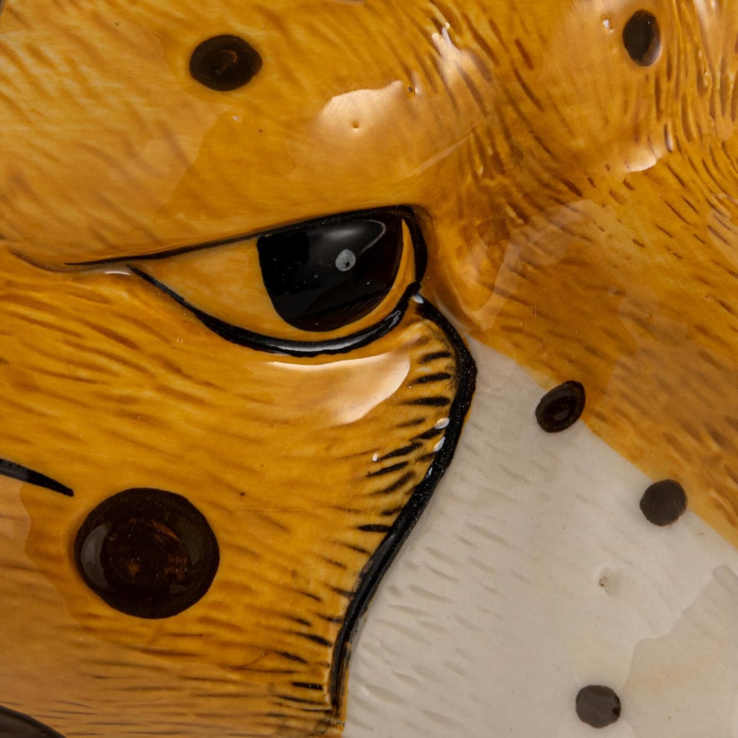 Creative Co-Op Ceramic Cheetah Head Planter, Multicolor