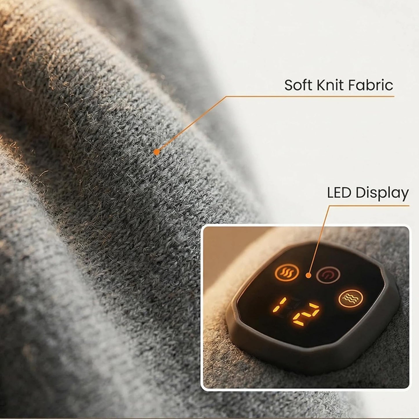 Cordless Foot Massager with Heat, Adjustable Heated Ankle Wrap, 4 High Heat Levels, 3 Strong Vibration Modes, Long Battery Life, Quiet Wireless Heating Pad for Pain Relief, Plantar Fasciitis