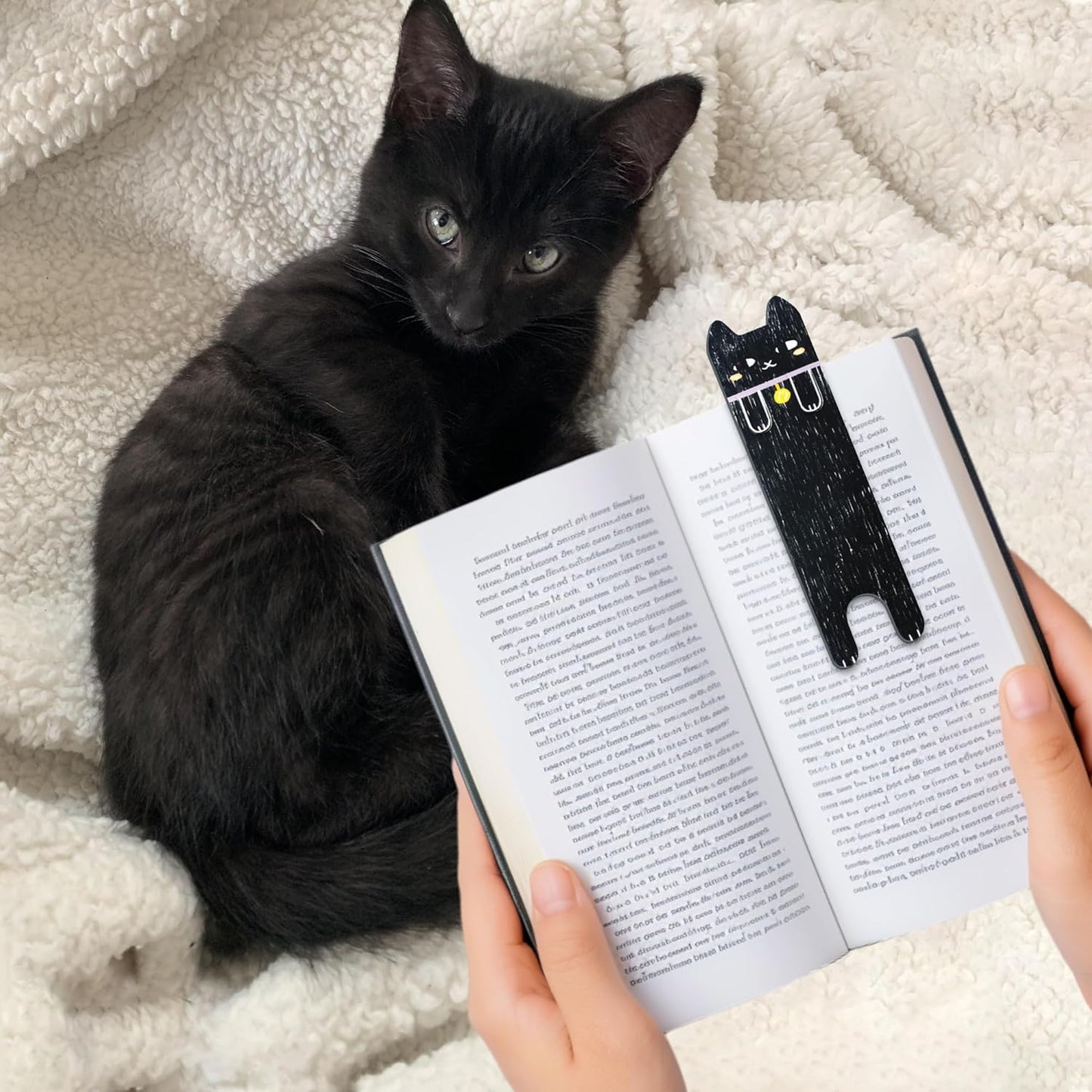 3pcs Cute Cat Bookmarks – Paper Animal Bookmarks for Reading, Fun Page Markers for Books, Journals & Planners