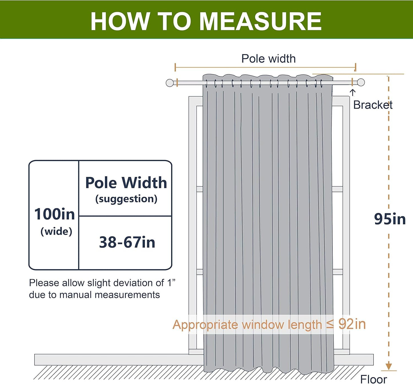 NICETOWN Room Divider Curtain, Sliding Door Curtain, Wide Width Thermal Drapes, Absorb Noise, Room Darkening, Vertical Blinds for Patio Door (Greyish White, Width 100 inches, Length 95 inches)