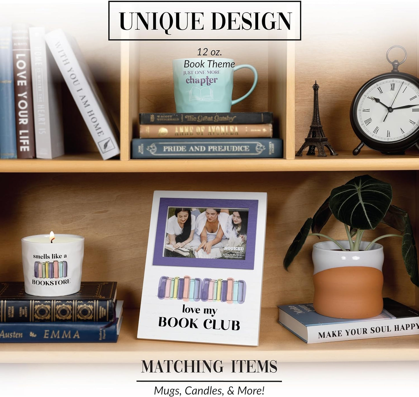 Pavilion Gift Company - Bookstore - 12 oz Soy Wax Candle Books Bookstore Reading Reading Book Lover Librarian Library Home Desk Decor