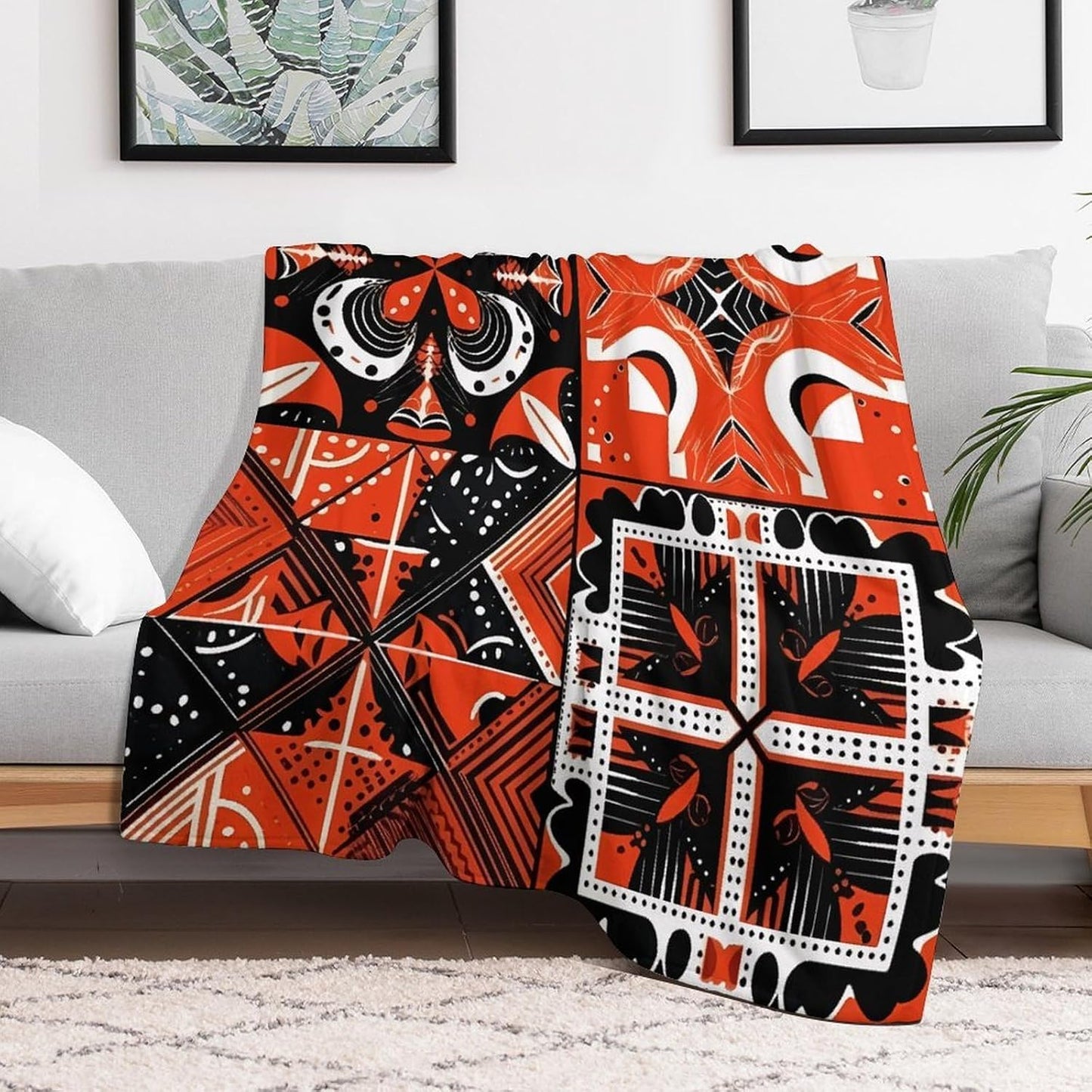 Highly Contrasting Colors Throw Blanket for Couch Super Soft Warm Lightweight Throw Blankets Cozy Flannel Bed Blanket Cute Decorative Blankets for All Seasons Home Decor Gift 60"*80"（150 * 200cm）
