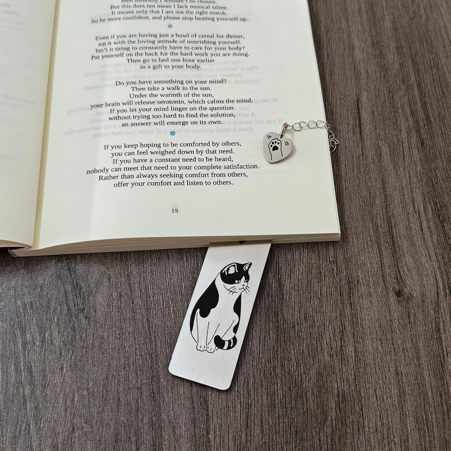 Cat Metal Bookmark, Cute Book Marks for Reading Women, Kids, Men, Book Lovers, Friends - Durable & Rustproof Book Accessories, Cat Lovers Gift (Bicolor Cat-6)