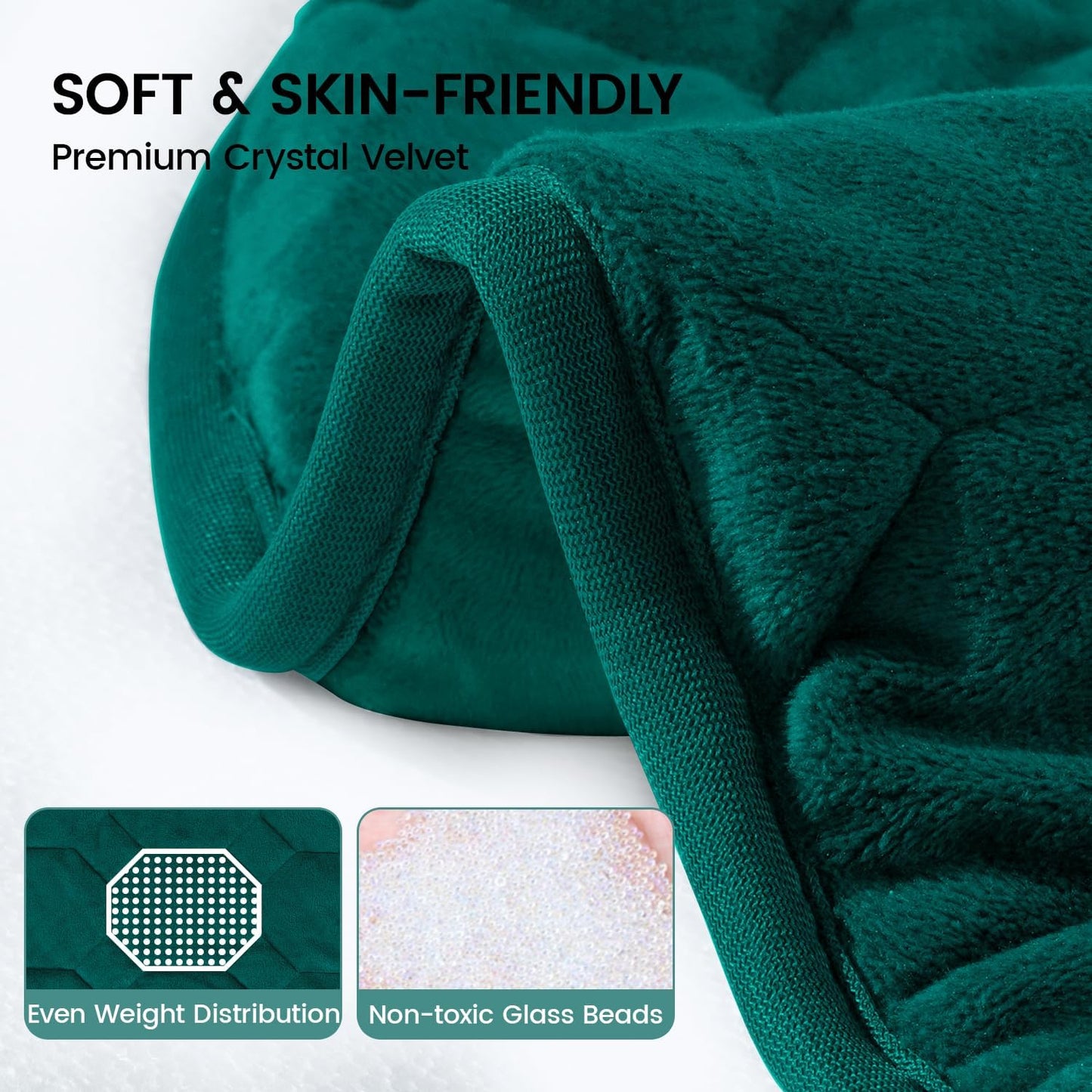 immtree Weighted Heating Pad for Period Cramps, 29" x 24" Extra Large Electric 5 lbs Heated Pads, Back Shoulder Knee Abdomen Pain Relief, Soft Warm Heavy Lap Blanket, Dark Green