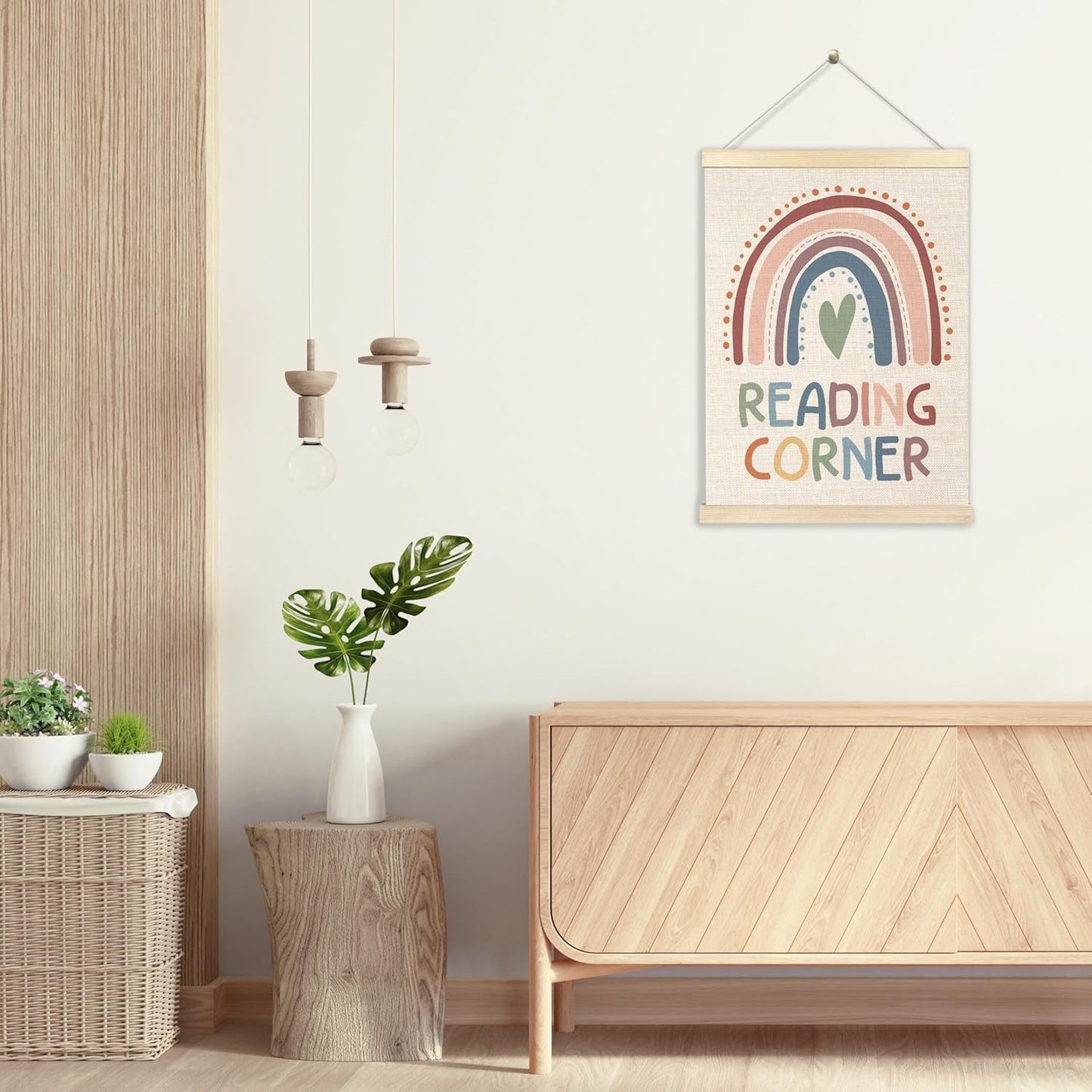 Ecezatik Reading Corner Decor For Classroom,Classroom Reading Corner Decor,Read Nook Decors,Read Boho Rainbow Sign