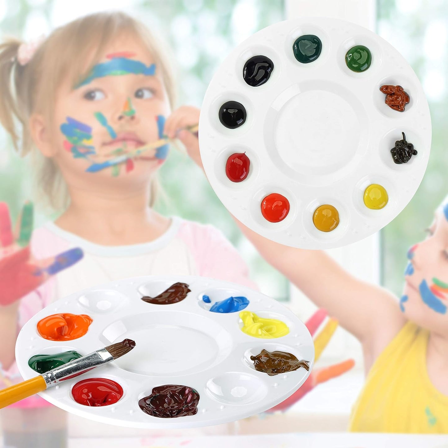 Mr. Pen- 4 Pack Paint Tray Palettes, Kids' Plastic Paint Holder, Trays for Kids