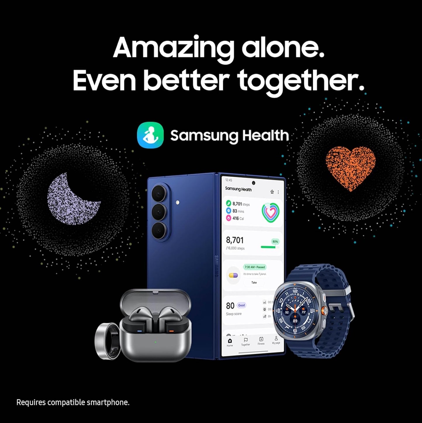 Samsung Galaxy Watch Ultra (2025) 47mm LTE Smartwatch, Titanium Casing, Advanced Sleep Coaching, Running Coach, Energy Score, Heart Rate Tracking, GPS, Titanium White [US Version, 2 Yr Warranty]