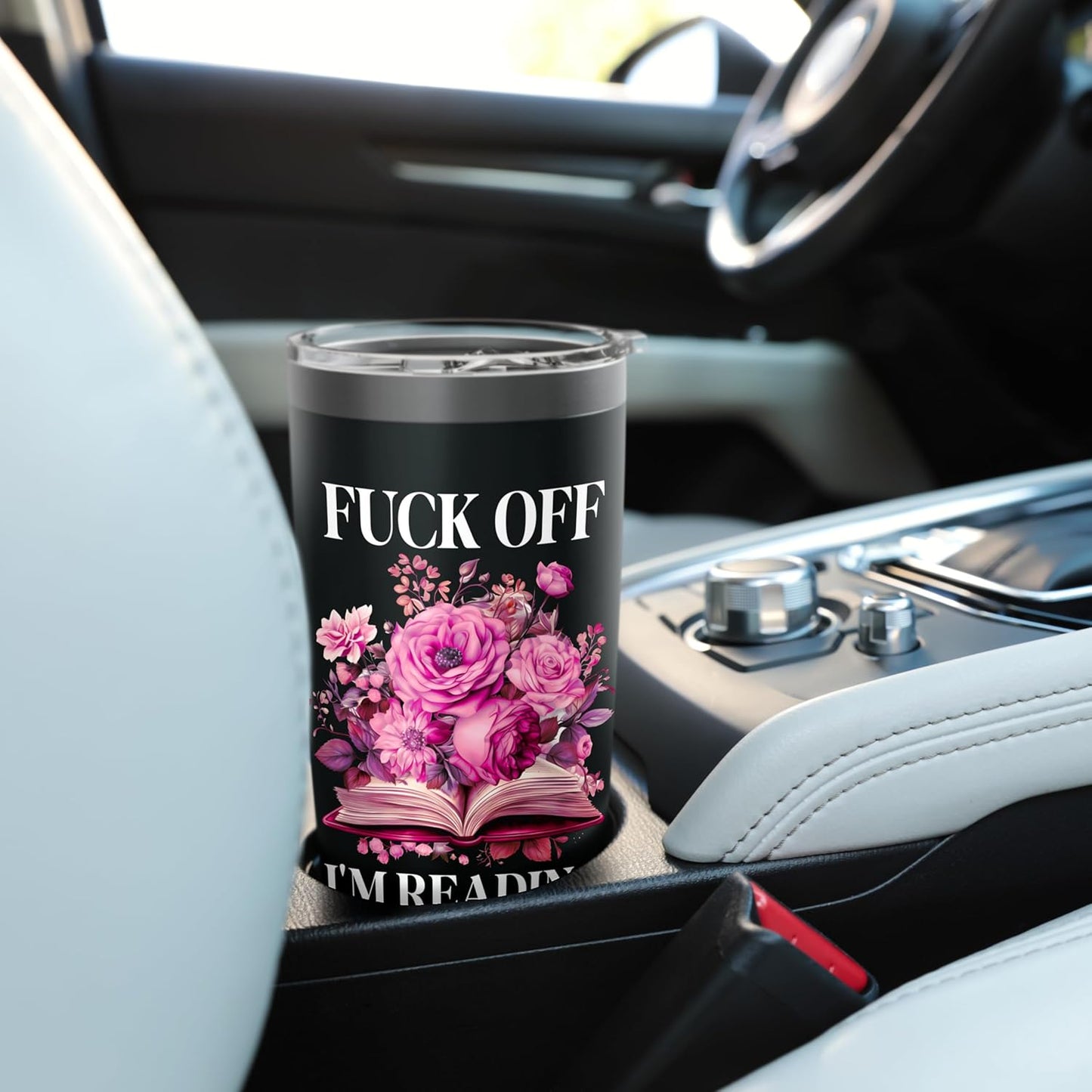 Floral Book Smut Slut Read Smutty Books Fuck Off I'm Reading Stainless Steel Insulated Tumbler