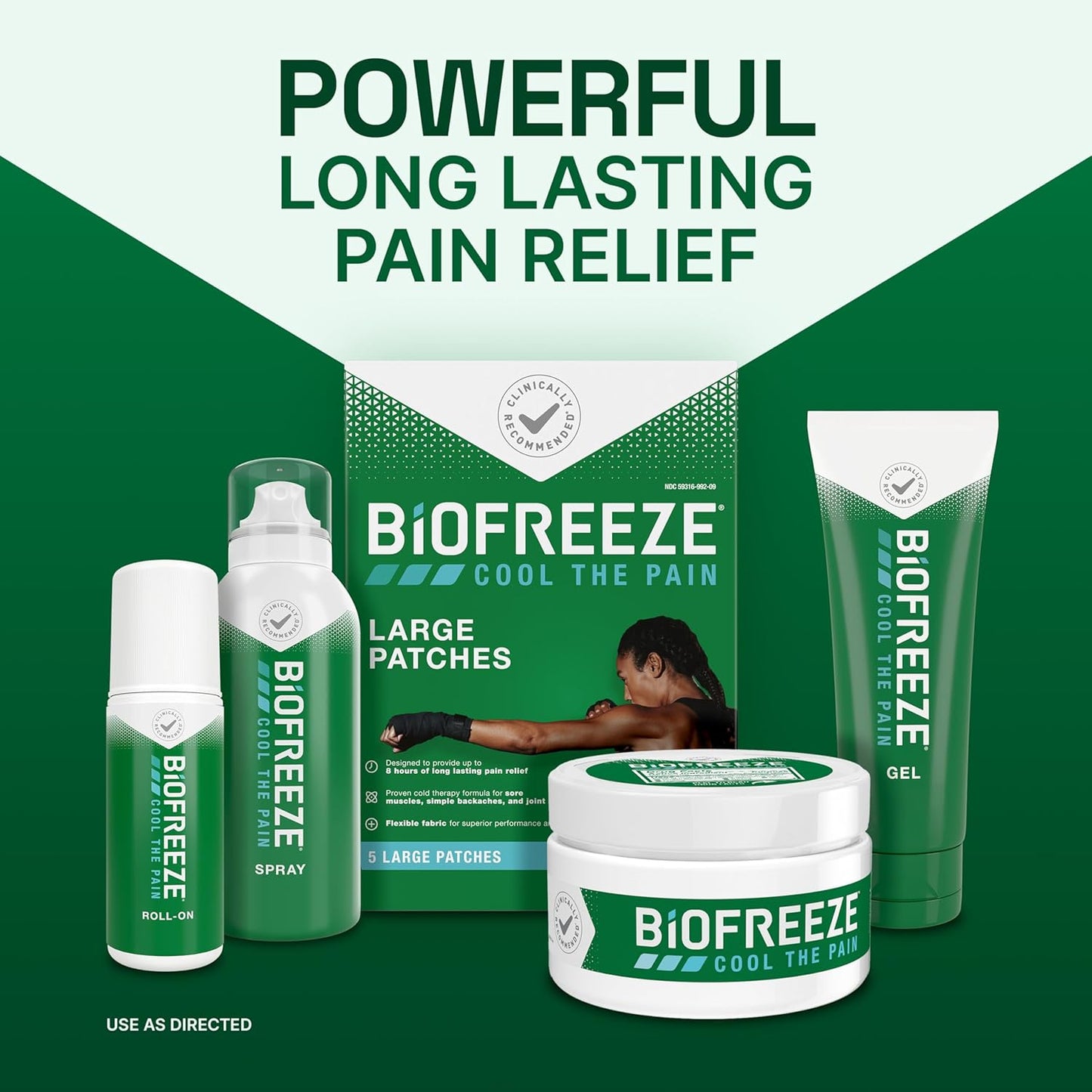 Biofreeze Gel Pain Relief, Knee & Lower Back Pain Relief, Arthritis Pain Reliever, Sore Muscle Relief, Neck Pain Relief, Cooling Joint Pain Relief, Menthol Gel 3 Fl Oz