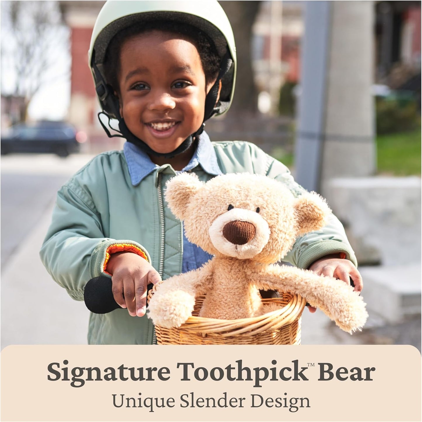GUND Toothpick Cable, Teddy Bear Stuffed Animal for Ages 1 and Up, Cream/Offwhite, 15”