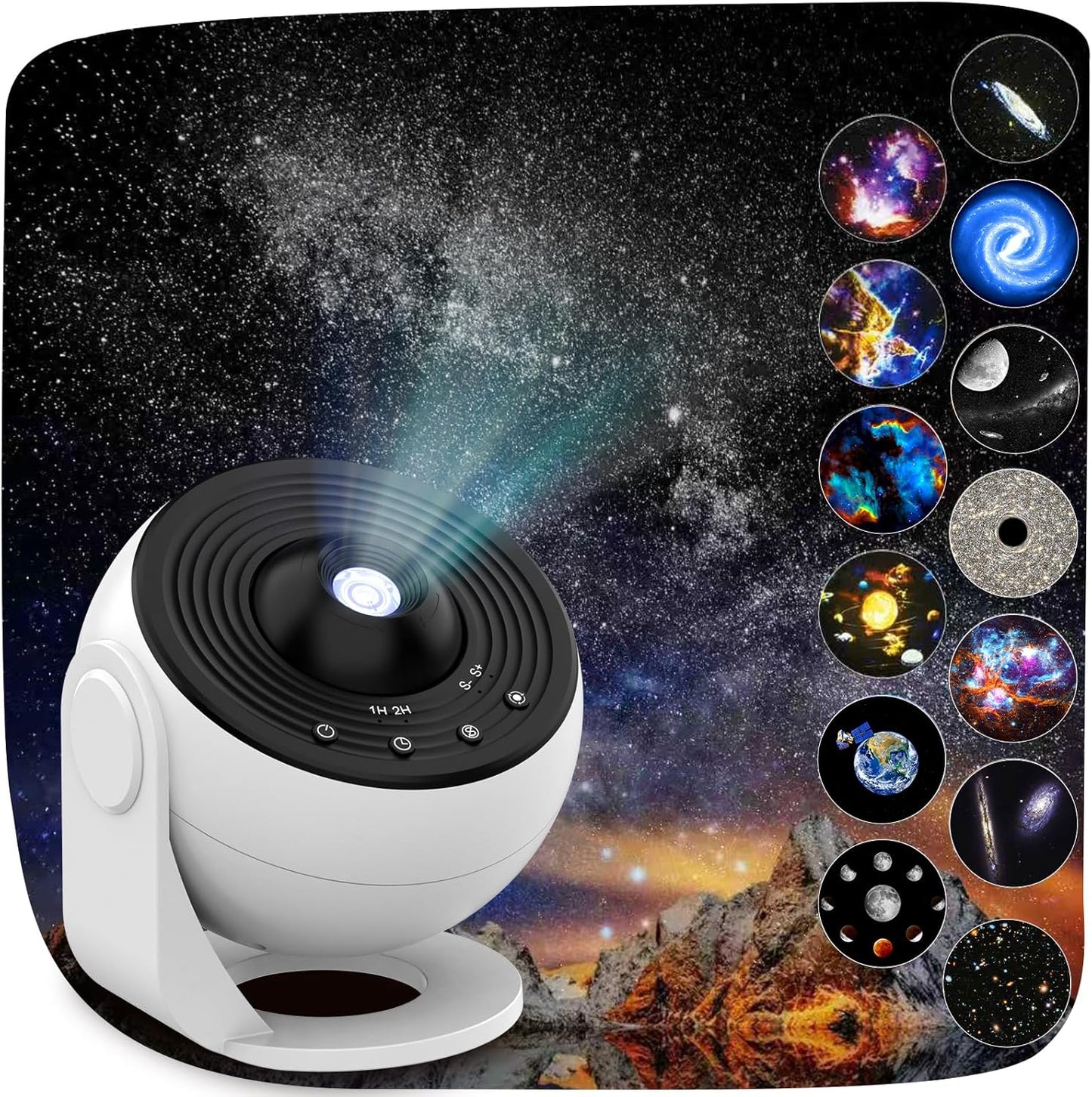 Galaxy Projector Pro, 13 in 1 Home Planetarium Galaxy Projector for Bedroom, Star Projector Galaxy Light with Timer, Adjustable Focus Night Light Projector