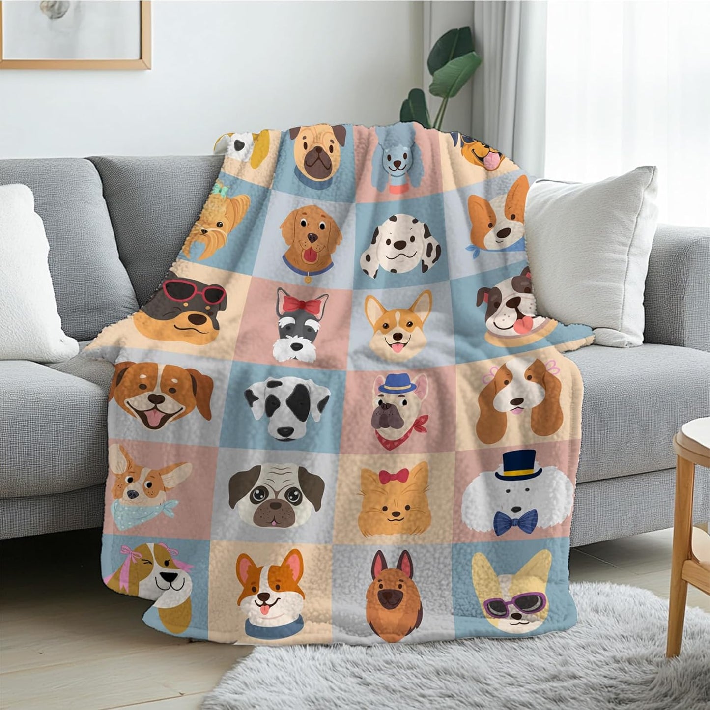French Bulldog Blanket Gifts for Women Men, French Bulldog Blanket for Boy, Soft Frenchie Blankets for Dog Lovers Owners, Flannel Warm Blankets for Couch,Gifts for Christmas Thanksgiving 40x50 in