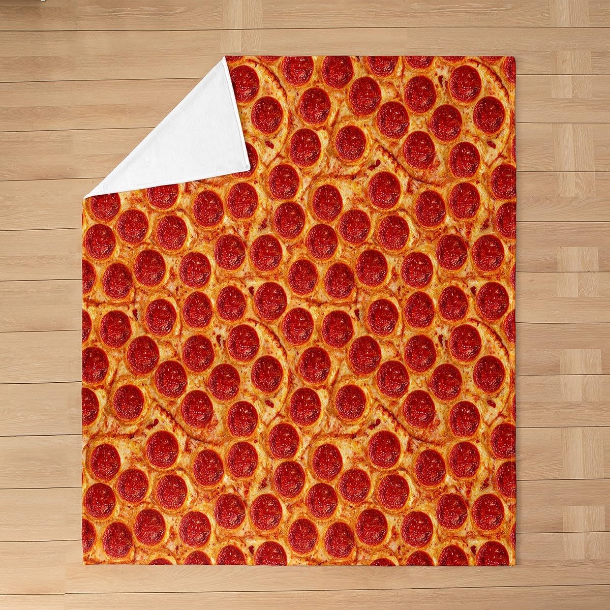 Feelyou Pizza Decor All Season Bed Blanket Kids,Pepperoni Be Fleece Throw Blanket Flannel Fuzzy Blanket for Boys Girls,Funny Delicious Pizza Microfiber Plush Blanket Room Decor Twin 60"x80"