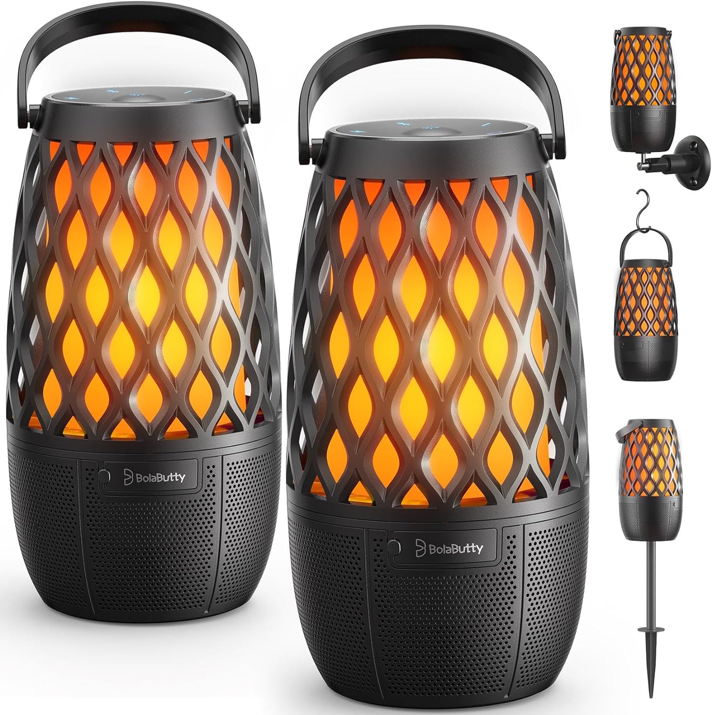 Outdoor Speakers Gifts for Men Bluetooth Speaker with Lights Multi-Sync up to 100 Speakers Auto-Pairing HD Stereo Sound Cool Stuff House Warming Gifts IPX5 Waterproof Lantern for Home|Patio|Pool|Yard