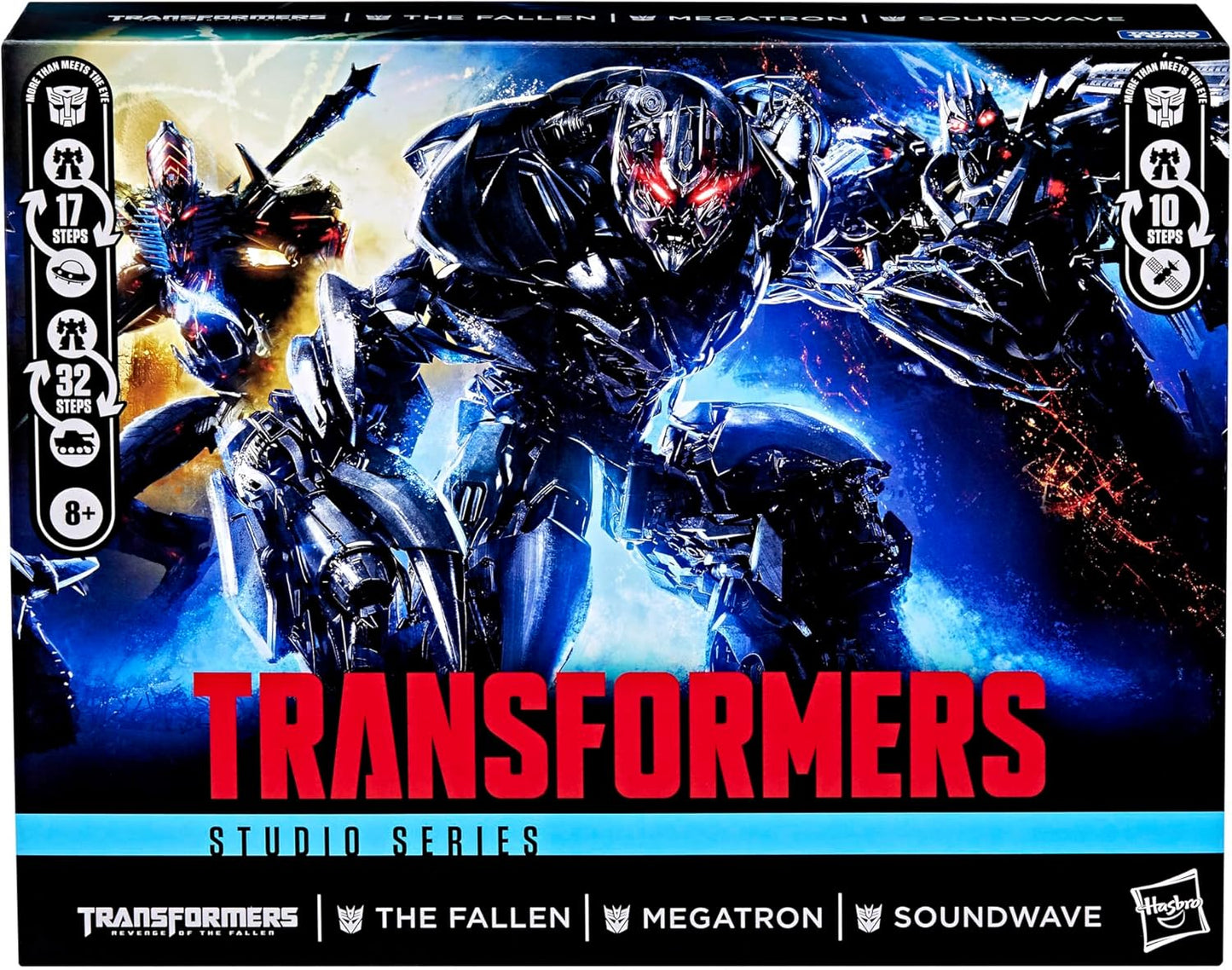 Transformers Studio Series Revenge of The Fallen, Converting Action Figure 3-Pack, Robot Toys, Ages 8+ (Amazon Exclusive)