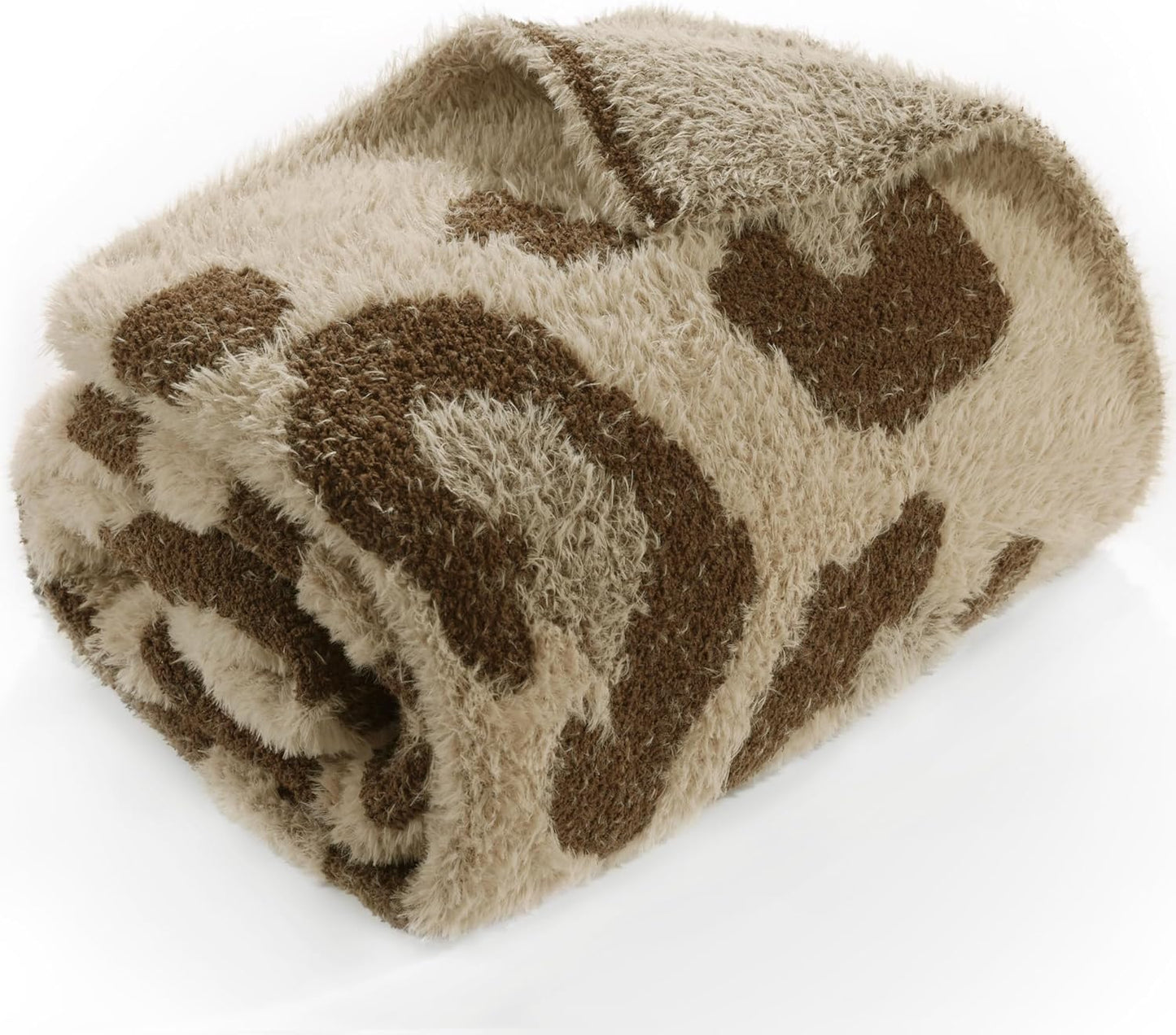 Leopard Throw Blanket for Couch Bed Sofa Ultra Soft Cozy Animal Print Blanket, Lightweight Western Decor Plush Cheetah Throw, Blanket for Women & Teen Girls 60x80 Inches Brown
