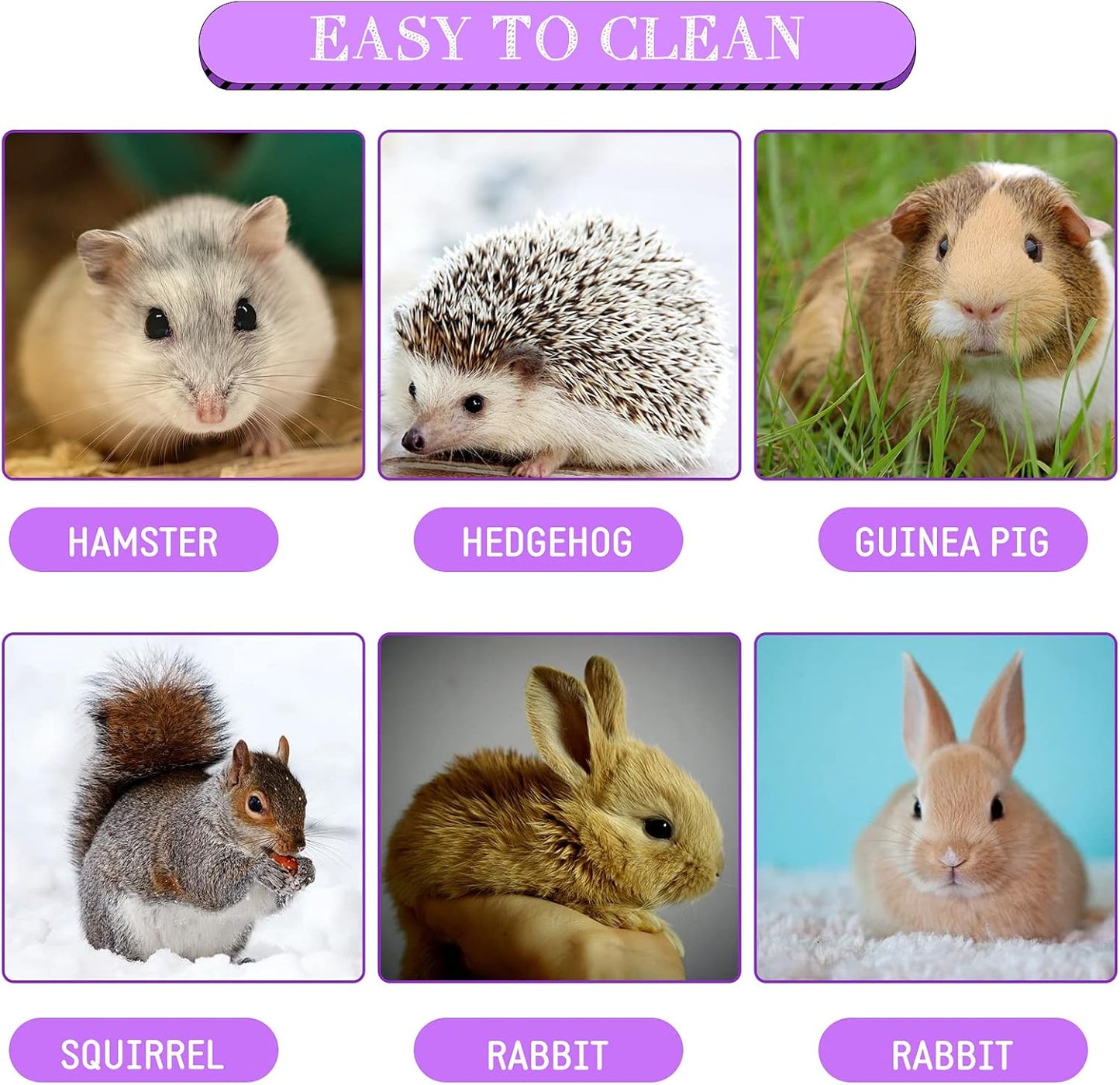 Shappy 2 Pcs Guinea Pig Hideout Hideaway Corner Fleece Toys Cage Accessories Cute Ferret Hammock for Ferrets Chinchillas Hedgehogs Small Pets(Grey with Pink, Grey with Purple, Heart-Shape)
