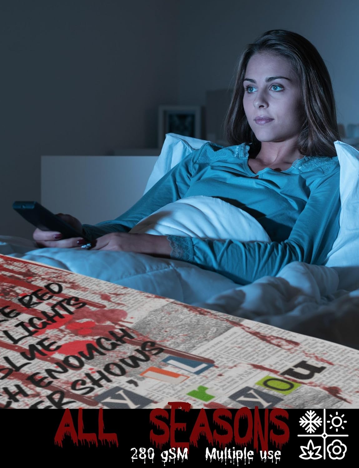 InnoBeta Serial Killer Gifts for Women Men, Throw Blanket for True Crime Lovers On Birthday Christmas, 60x80 Inches