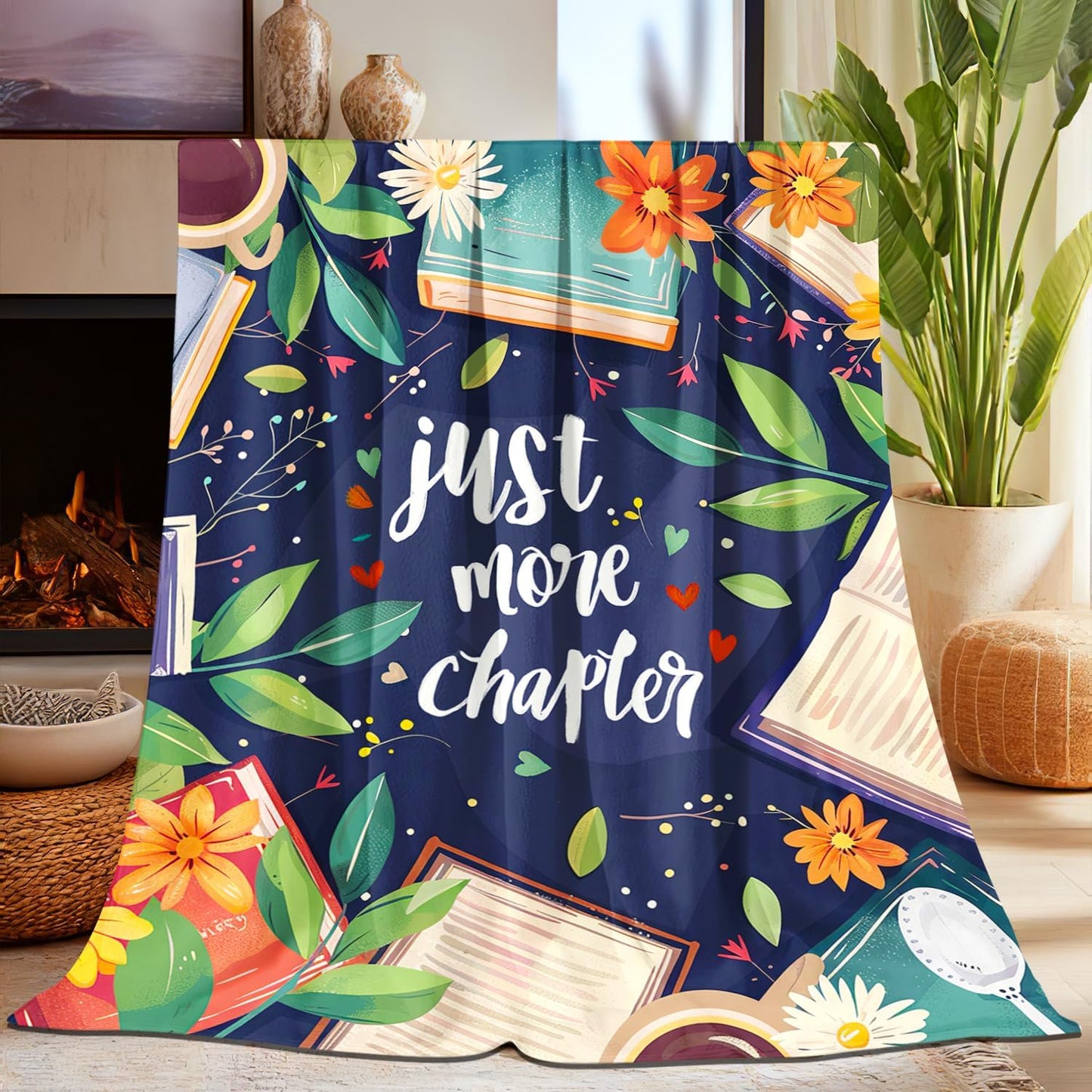 Book Blanket for Book Lovers, Super Soft Unique Reading Books Decor Throw Blanket Gifts for Readers Women Girls Teachers, Warm Cozy Fuzzy Plush Fleece Flannel Throw Blankets 50"x40" for Couch
