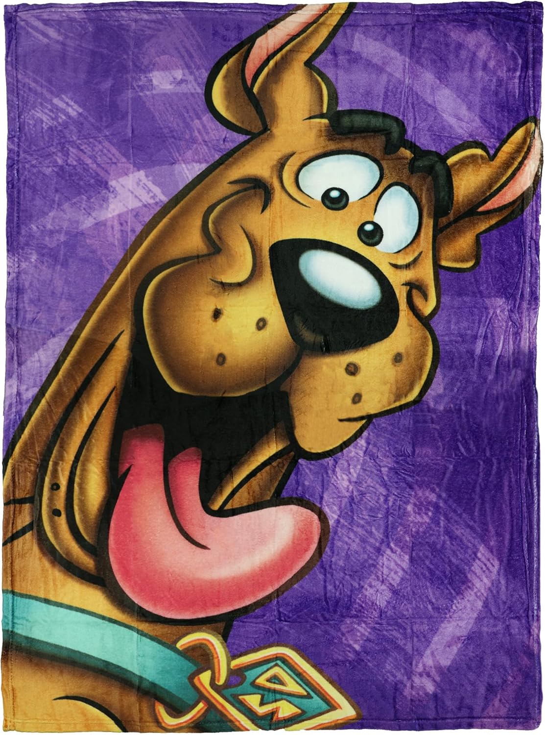 Northwest Scooby Doo Blanket Loveable Pup Close Up Silk Touch Lightweight Throw 46" X 60"