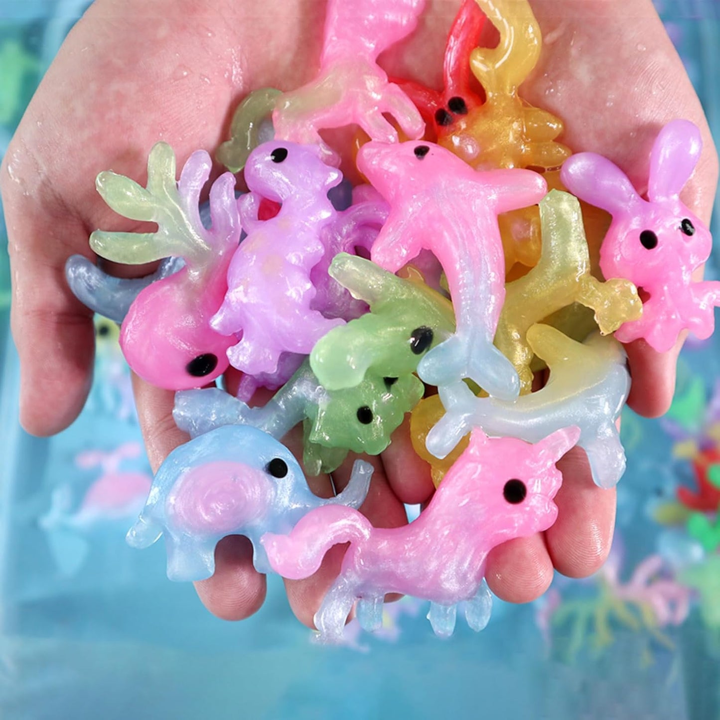 Aqua Fairy Water Gel Kit for Kids, Magic Water Elf Toy Kit with 12 Colors 18 Molds 6 Pack of Magic Powder, Crate Your Own Magic Elf Kit Water Pets Craft Kits for Kids