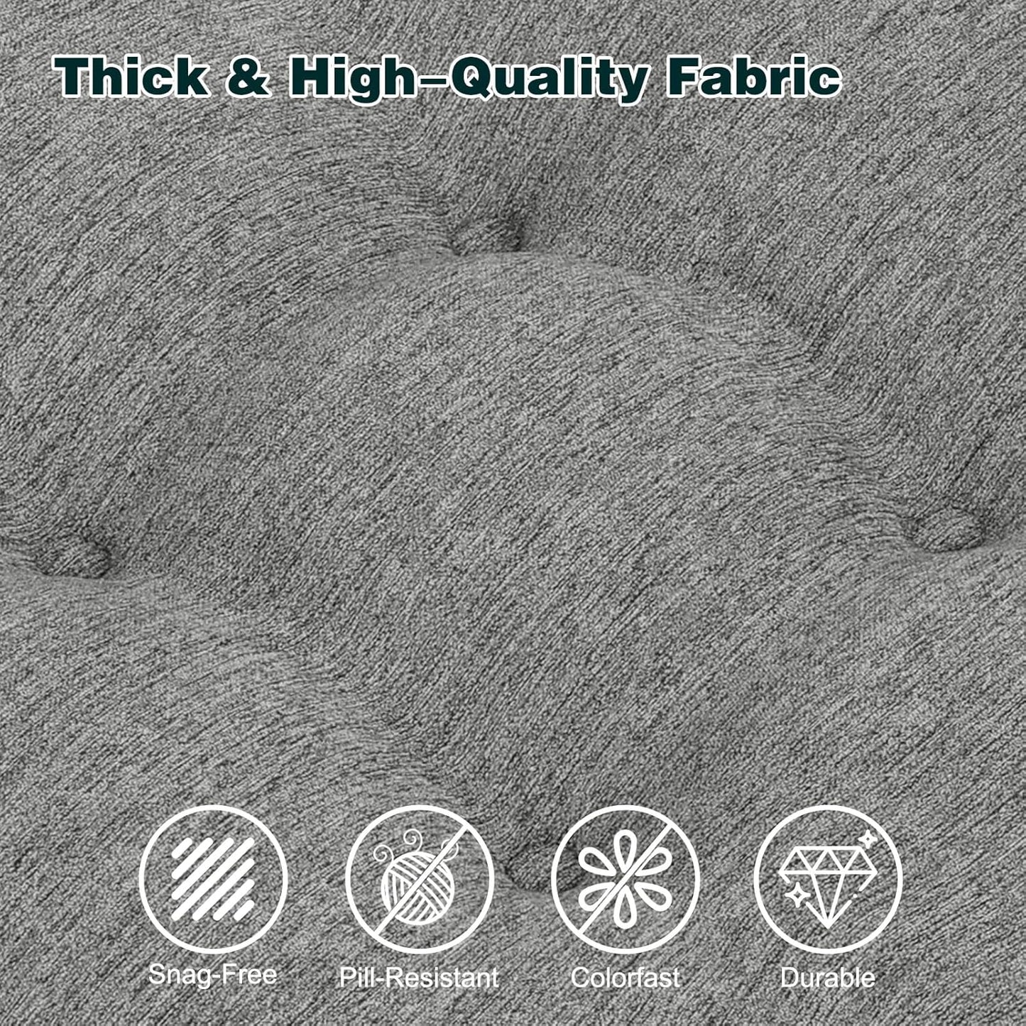 baibu Memory Foam Small Recliner Cushions with Lumbar Support Pillow Set, 18x16x4 Inch Dual-Layer Design Non-Slip Recliner Seat Cushion & Back Support Pillow for Reduce Hip & Lumbar Pain, Grey
