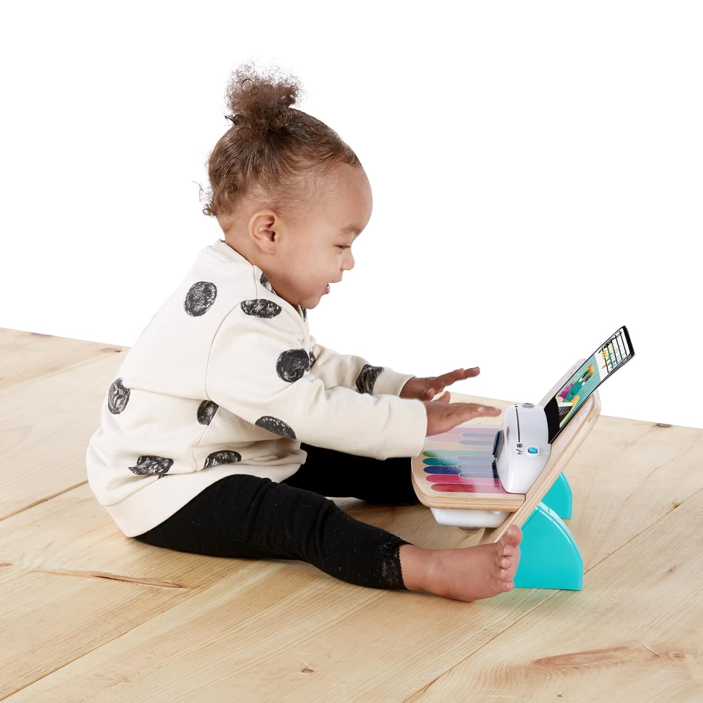 Baby Einstein and Hape Magic Touch Piano Wooden Musical Toddler Toy, Age 6 Months and Up