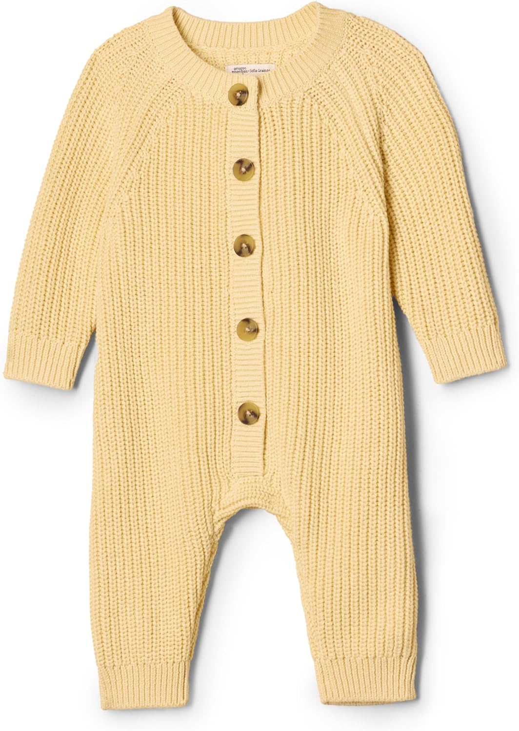 Amazon Essentials x Sofia Grainge Unisex Babies' Cotton Knit Playsuit