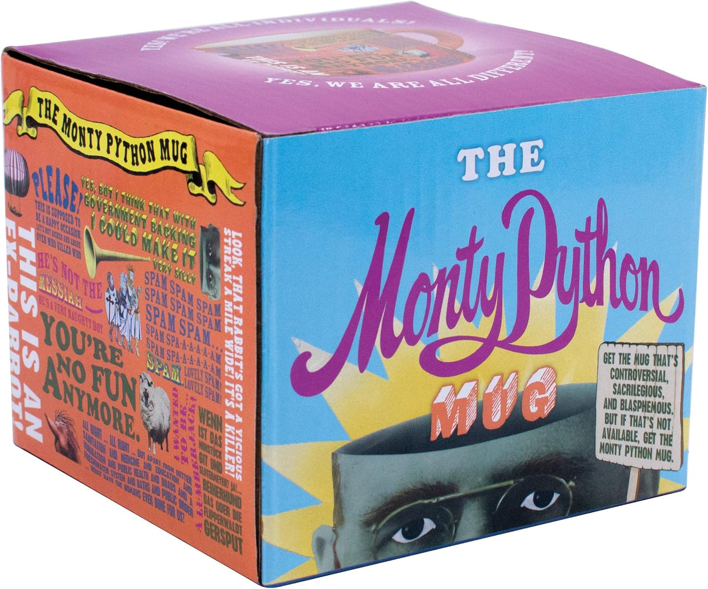 The Unemployed Philosophers Guild Monty Python Quotes Coffee Mug - Famous Lines from Flying Circus, Holy Grail, and More, Comes in Gift Box, 14 oz