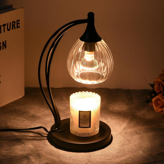 Candle Warmer Lamp with Timer Dimmer - Candle Lamp for Jar Candles - Birthday Gifts for Women Mom Home Decor House Warming Gifts, Lamp with 2 Bulbs