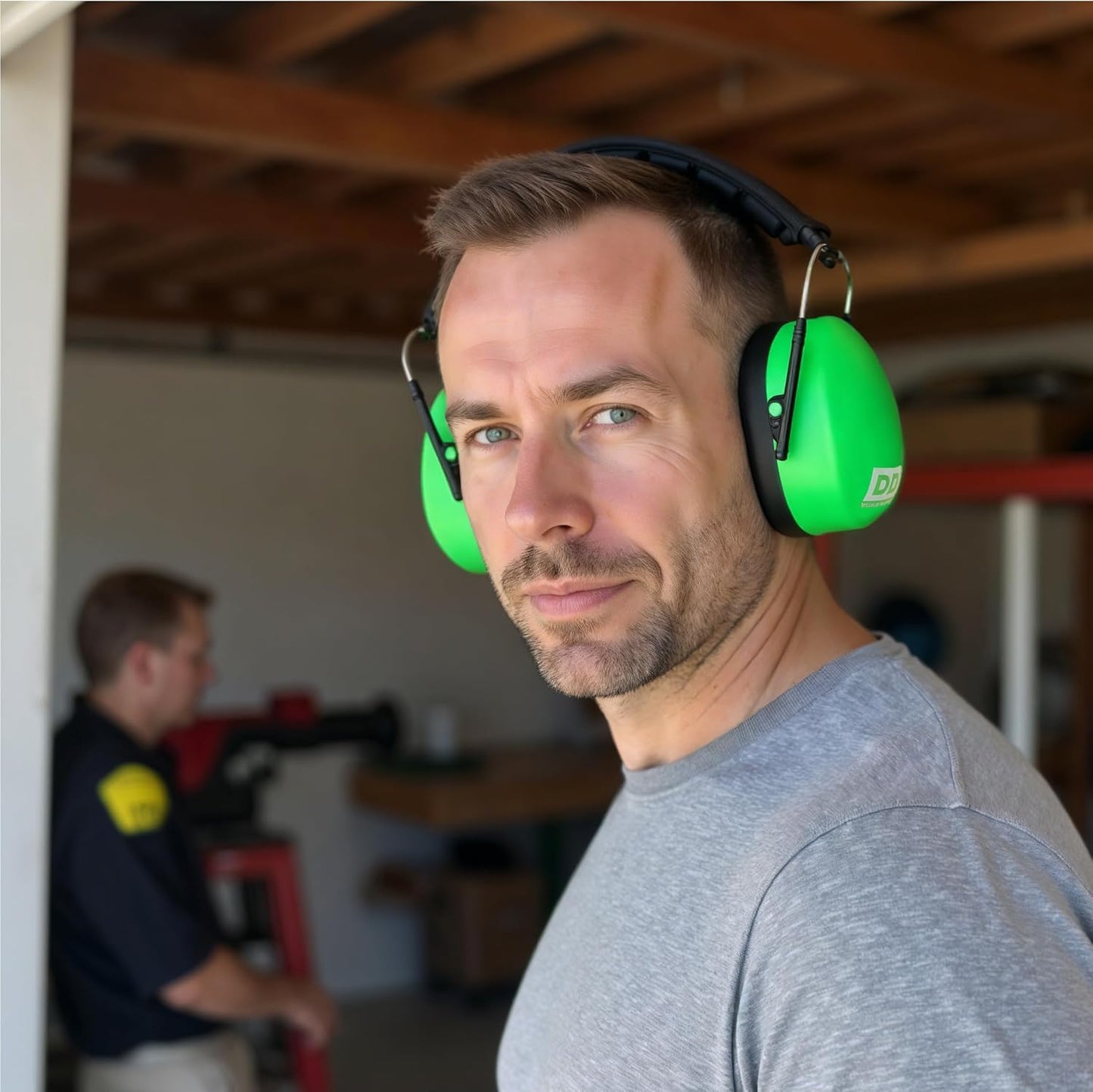 DECIBEL DEFENSE Professional Safety Ear Muffs 37dB NRR - The HIGHEST Rated & MOST COMFORTABLE Ear Protection for Shooting & Industrial Use - THE BEST HEARING PROTECTION...GUARANTEED (SAFETY GREEN)