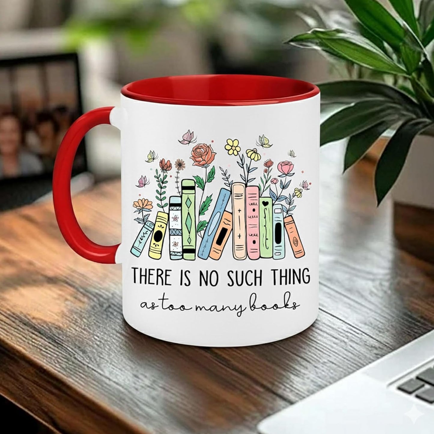 Gift For Book Lover - Books Coffee Mug - Book Lovers Gifts for Women - Gift For Librarian - Bookish Bookworm Cup - Reading Cup - Birthday Gifts For Reader, Writer