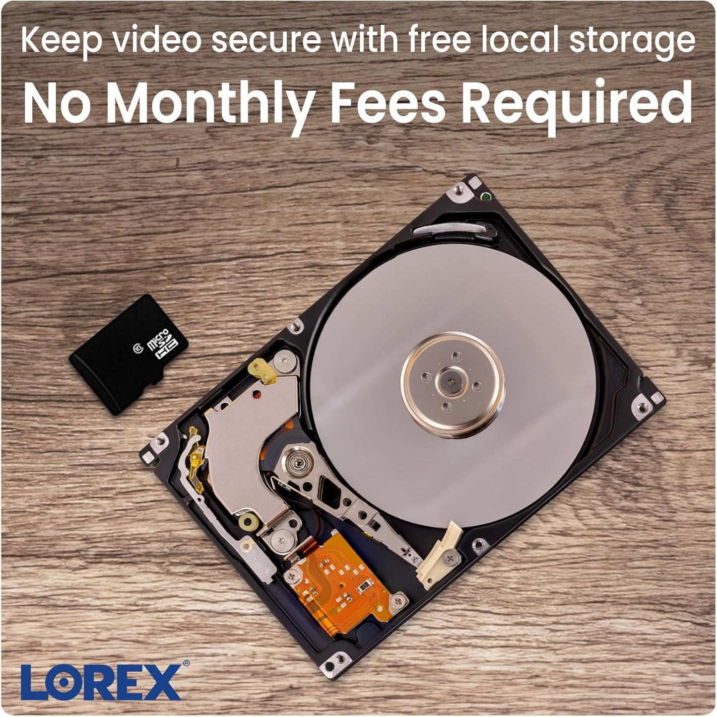Lorex Pan & Tilt Indoor Wi-Fi Security Camera | 360° Pan & Tilt | Person Detection | Two-Way Talk | Person Detection | IR Night Vision | No Monthly Fee | Pre-Installed 16GB MicroSD