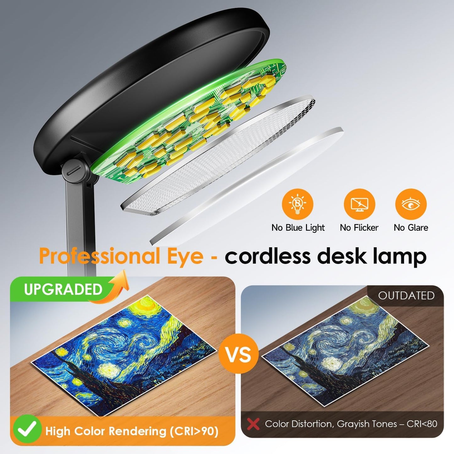 One Fire Battery Operated Lamp, 3600mAh Cordless Lamps Rechargeable Cordless Table Lamp,10 Brightness Rechargeable Lamps Table Lamp, Wireless Battery Lamp Portable Light