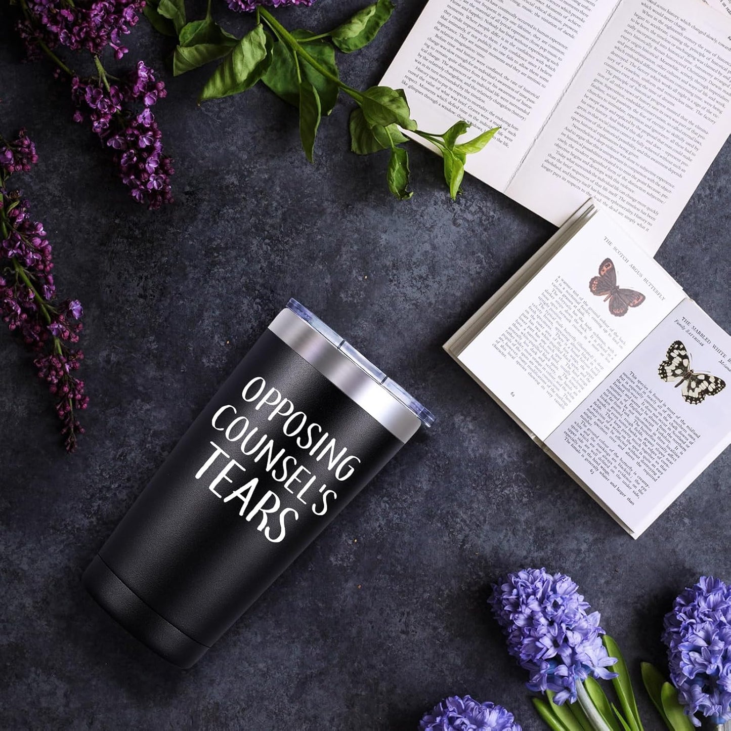 SpenMeta Lawyer Gifts for Men - Opposing Counsels Tears - Funny Defense Attorney Court Cup - Lawyers Graduate Law Student Graduation, Birthday, Christmas Gifts, 20oz Lawyer Tumbler
