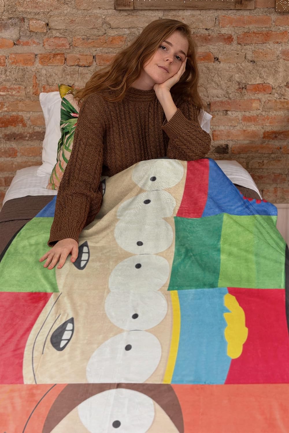 Surreal Entertainment South Park Blanket Kenny Kyle Eric Stan 90s Series Throw 45" X 60"