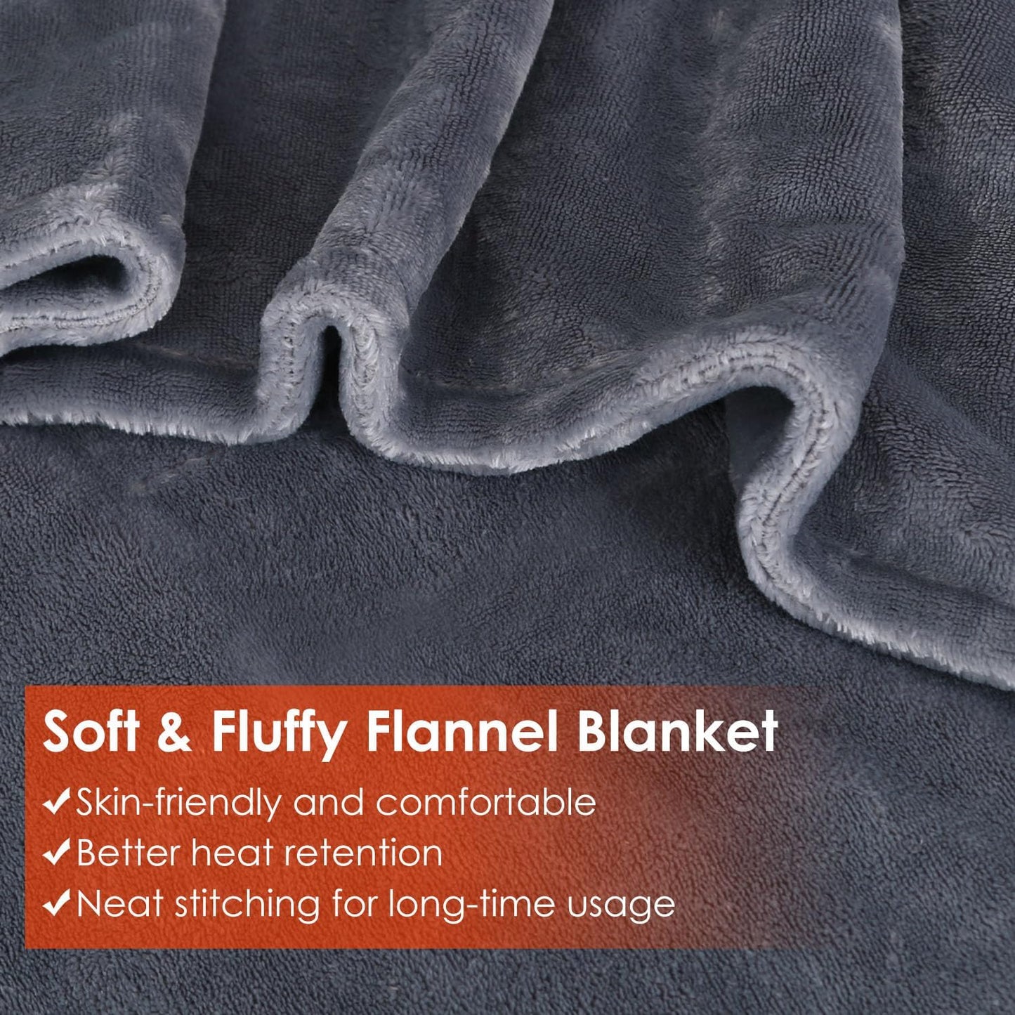 iMounTEK Electric Heated Blanket -59x31 inches USB Heated Blanket Poncho Shawl Wrap Throw with Zipper Poncho Shawl Wrap Throw for Home Office Sofa/Grey