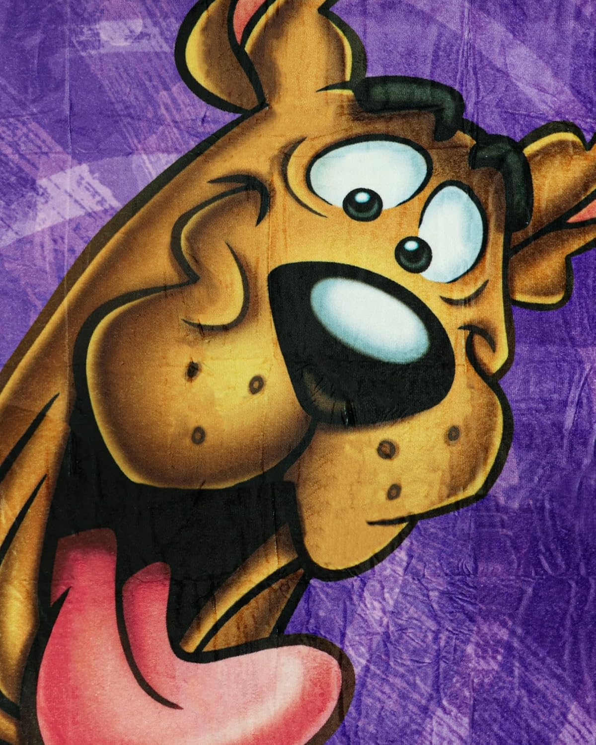Northwest Scooby Doo Blanket Loveable Pup Close Up Silk Touch Lightweight Throw 46" X 60"