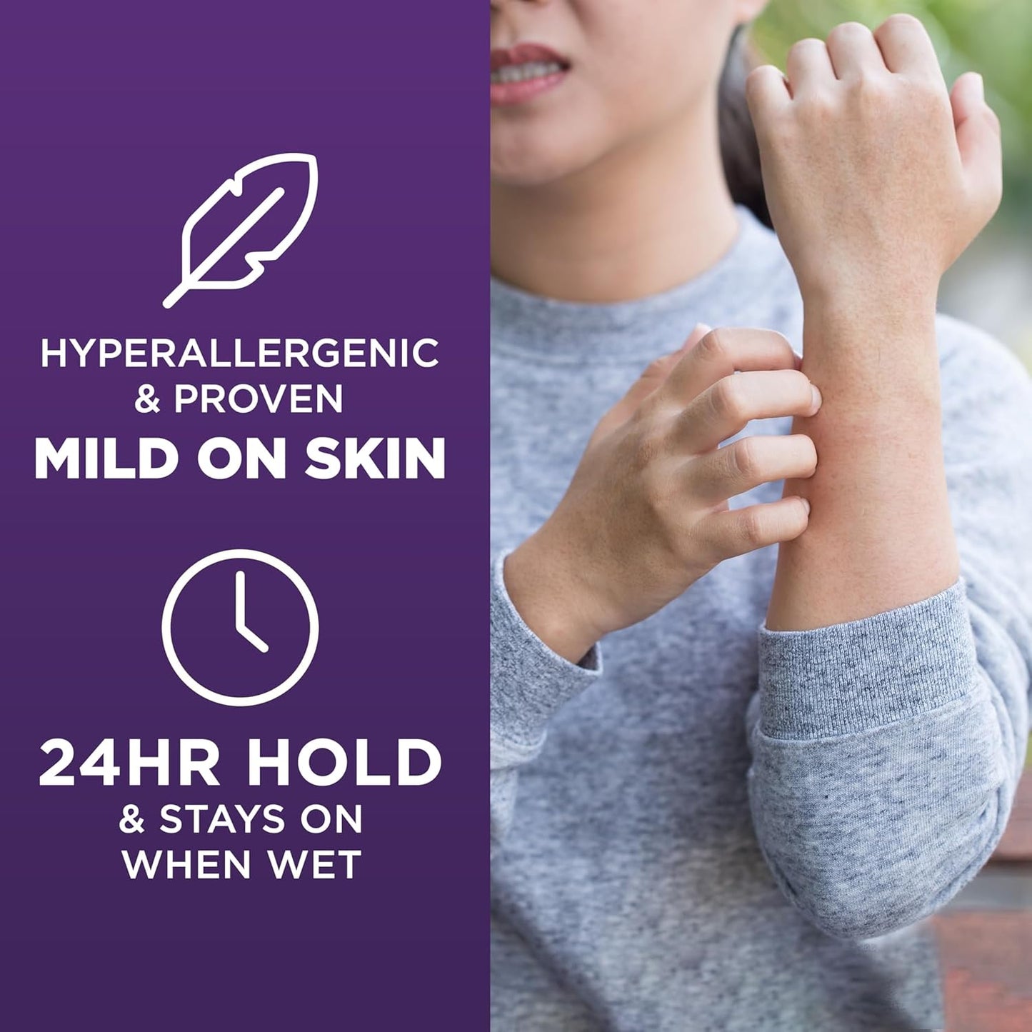 BAND-AID Brand Adhesive Bandages for Sensitive Skin, Hypoallergenic First Aid Bandages with Painless Removal, Stays on When Wet & Suitable for Eczema Prone Skin, Sterile, Assorted, 20 ct