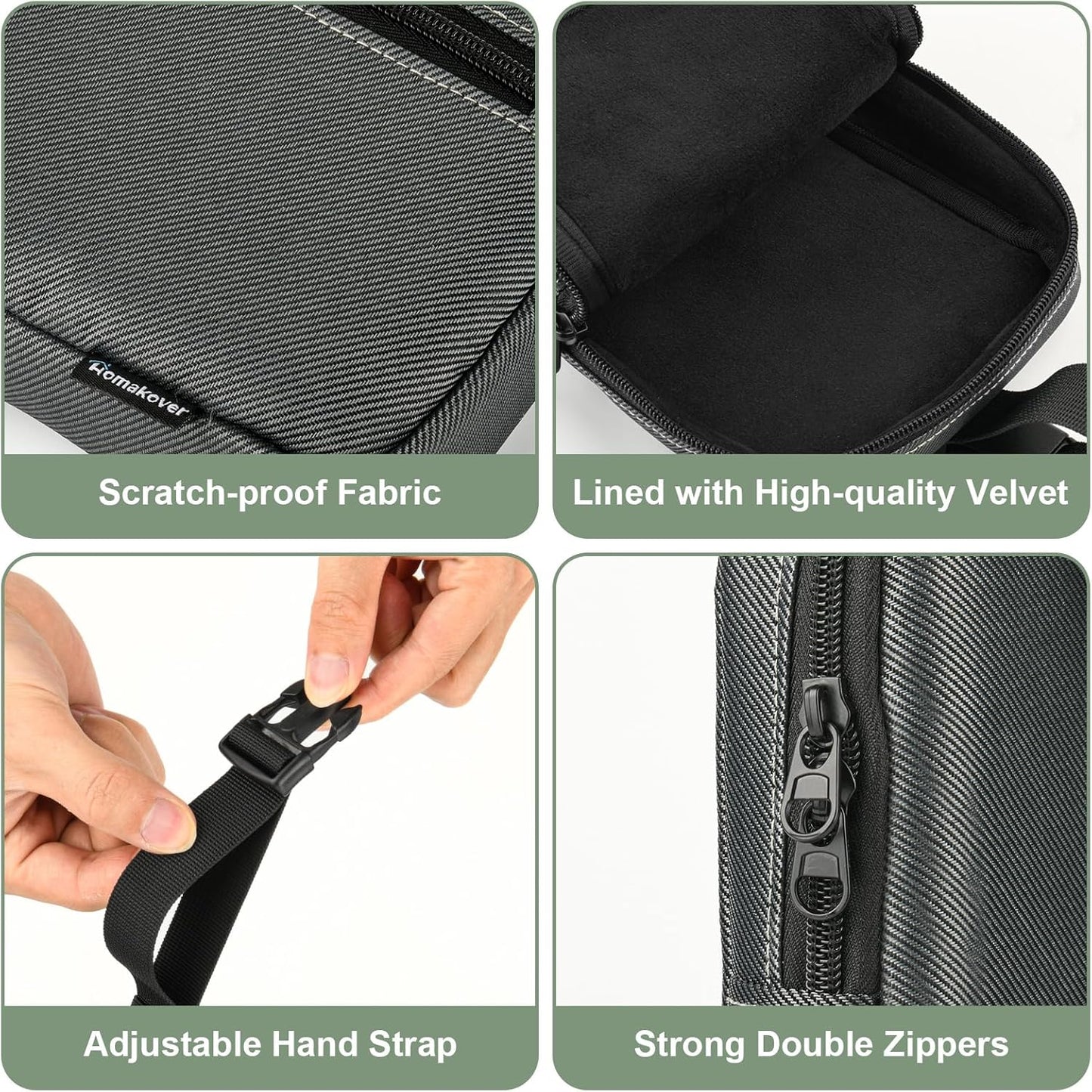 Carrying Case Compatible with Glocusent/ for Vekkia/ for LEDGLE/ for LITOM/ for TSINGREE LED Neck Reading Light Book Light for Reading in Bed, Portable Storage Travel Holder Fits For Accessories