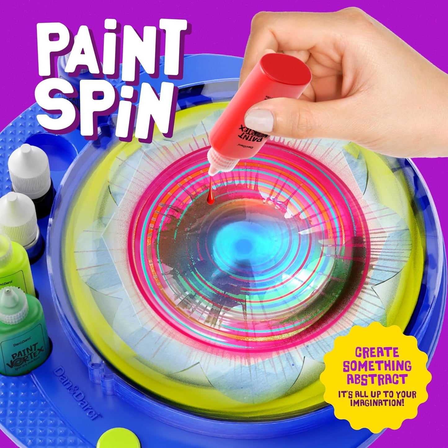 Dan&Darci Paint Spin Art Machine Kit for Kids - Easter Gift - Arts & Crafts for Boys, Girls - Art Craft Set for 6-9 Year Old Boy, Girl - Painting Spinner Toys - Birthday Gift Ideas for Ages 6-12 Year