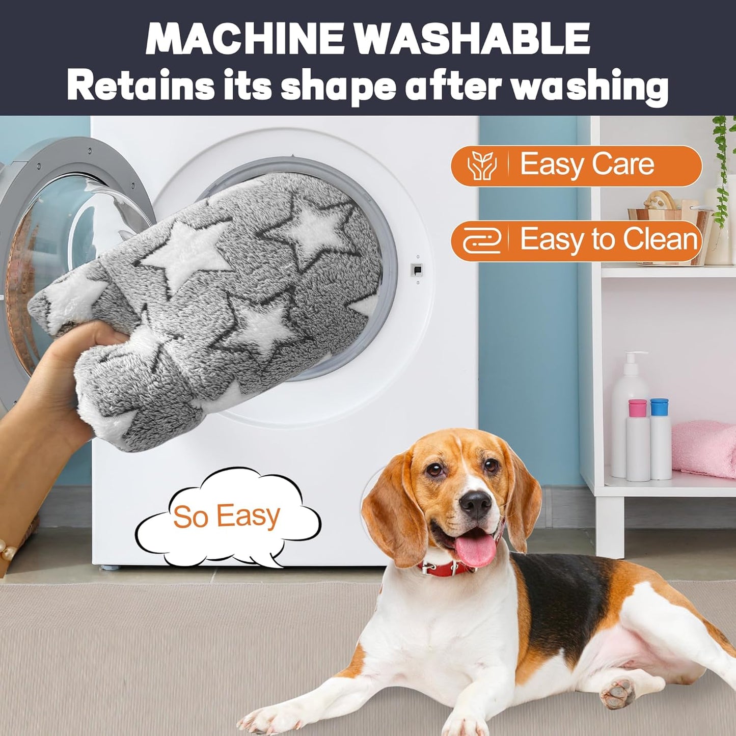 Dog Bed Mat, Reversible Crate Pads for Small/Medium/Large Dogs & Cats Sleeping, Portable & Soft, Dog Beds Crate Pad M(30"*20"*1.5")