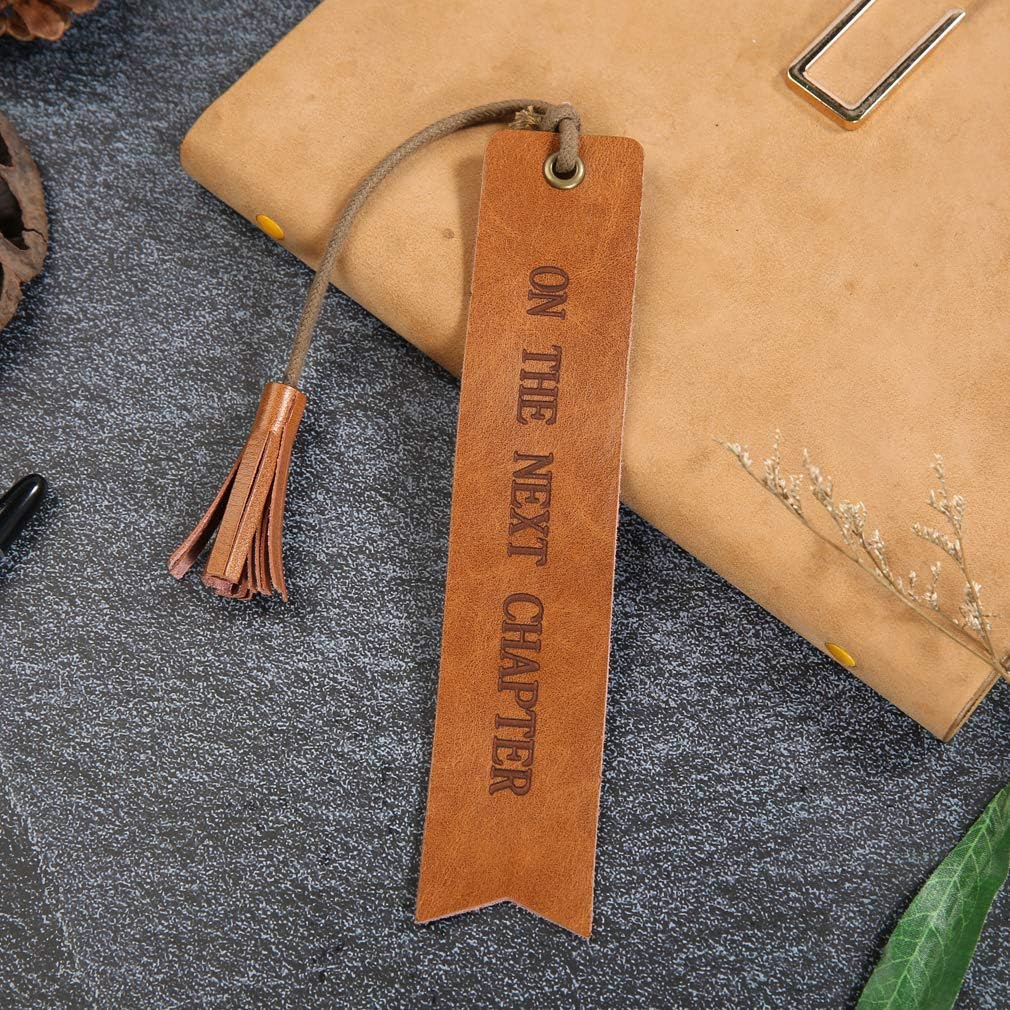 Fell Asleep Here Wedding Reader Leather Bookmark Wedding Party Gift Engraved Wedding Gift Hand Lettered Bookmark Gift for Book Lovers Bookish Gift (Fell Asleep here)