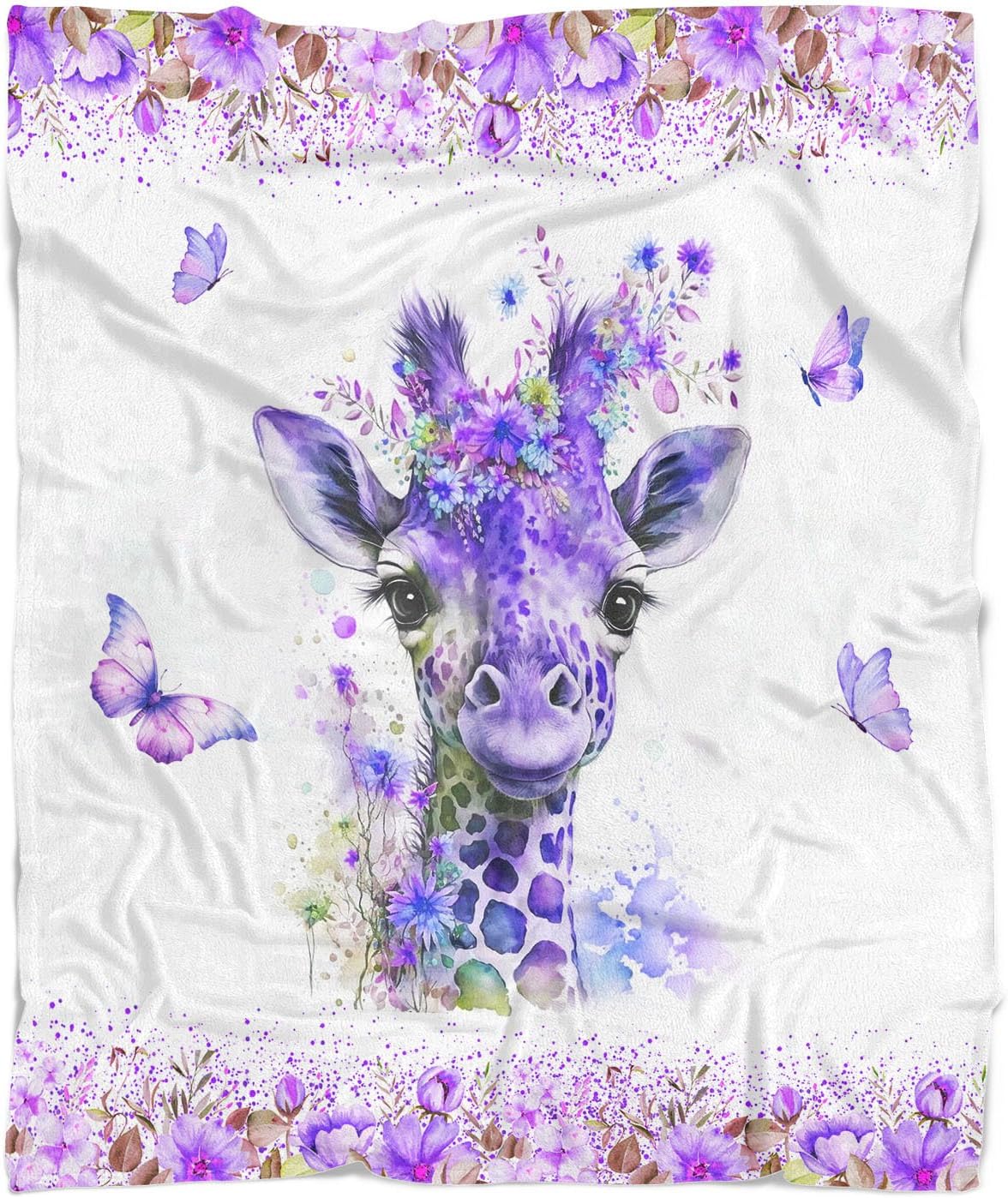 Giraffe Blanket for Women -Throw Blanket for Couch Bed Sofa 50x60 inches