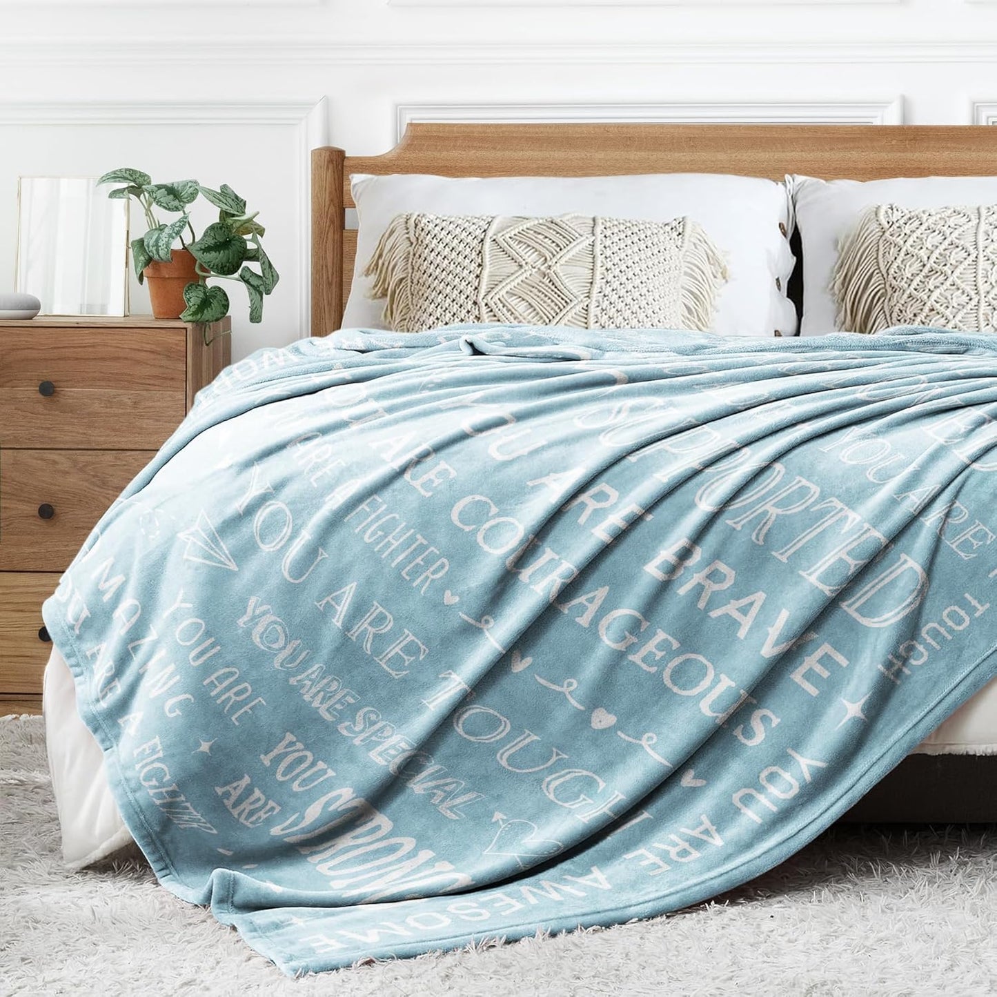 SteadStyle Gifts for Women, Sympathy Gifts for Her Him, Get Well Soon Blanket, Thinking of You Present, Inspirational Birthday Gift for Sister Friend Daughter Son Coworker Nurse, 60'' x 50''
