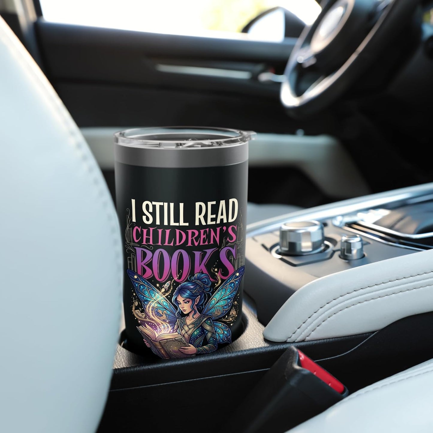 I Still Read Childrens Books Reading Teacher Librarian Stainless Steel Insulated Tumbler