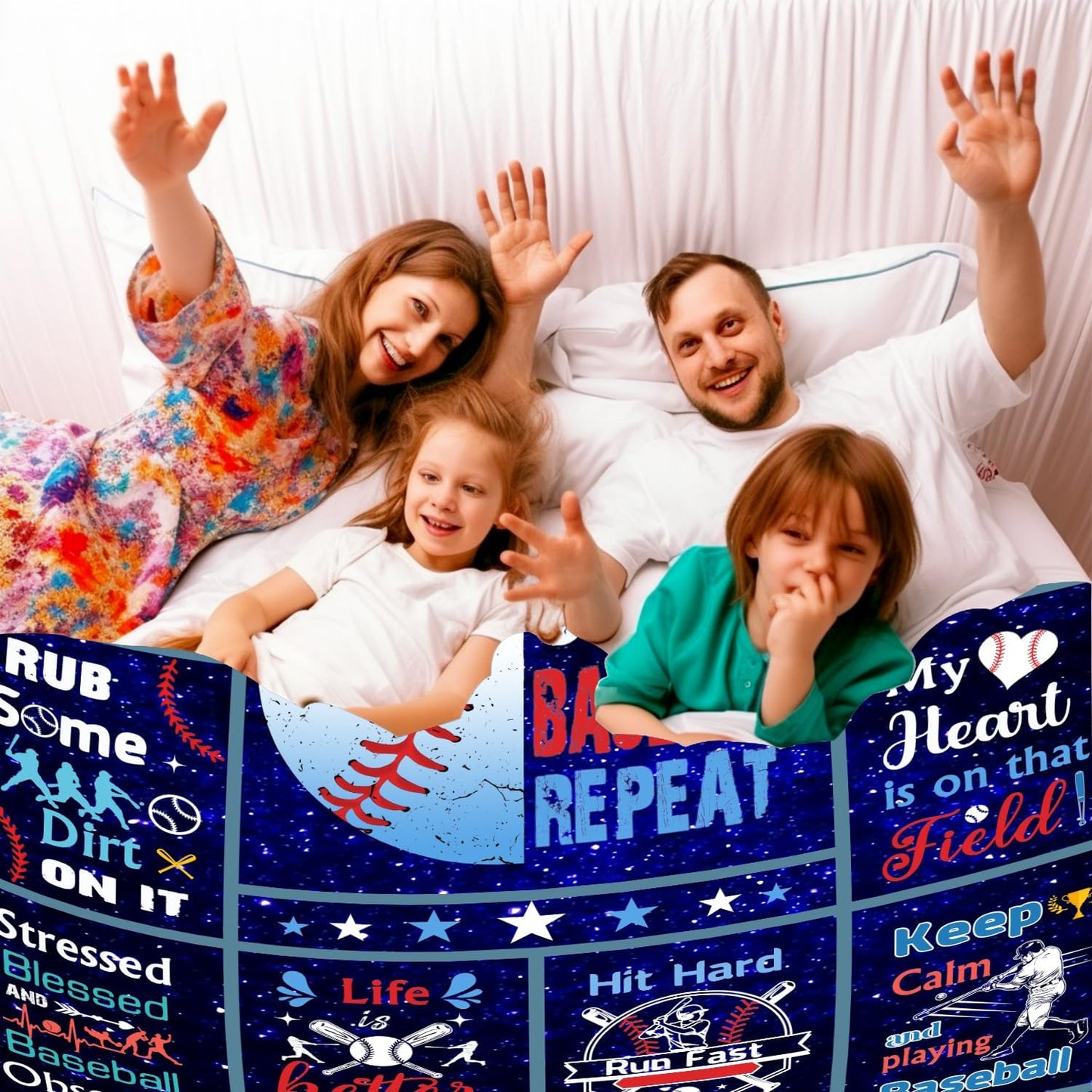Baseball Blanket Gifts for Boys Kids Men Adults,Outdoor Baseballs Stuff Baseball Throw Blanket Coach Gifts for Baseballs Player Lover Team 80"x60"